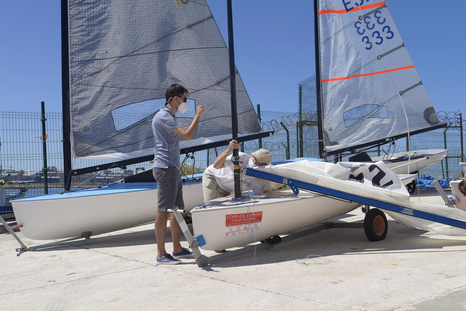 Fotos de la competición de vela en La Linea
