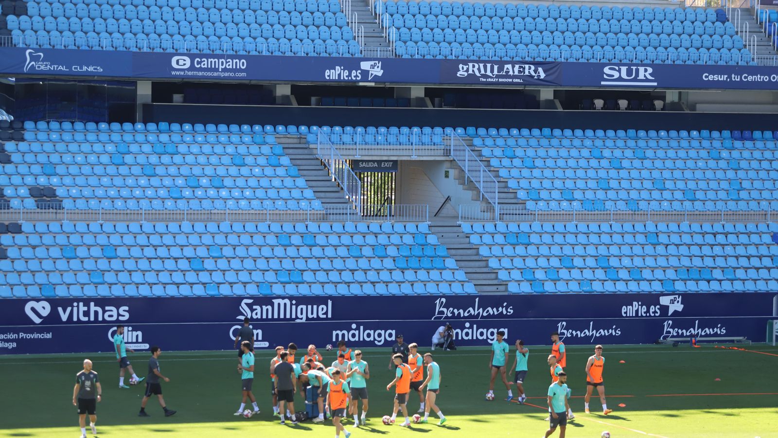 Las fotos del último entrenamiento del Málaga de la temporada