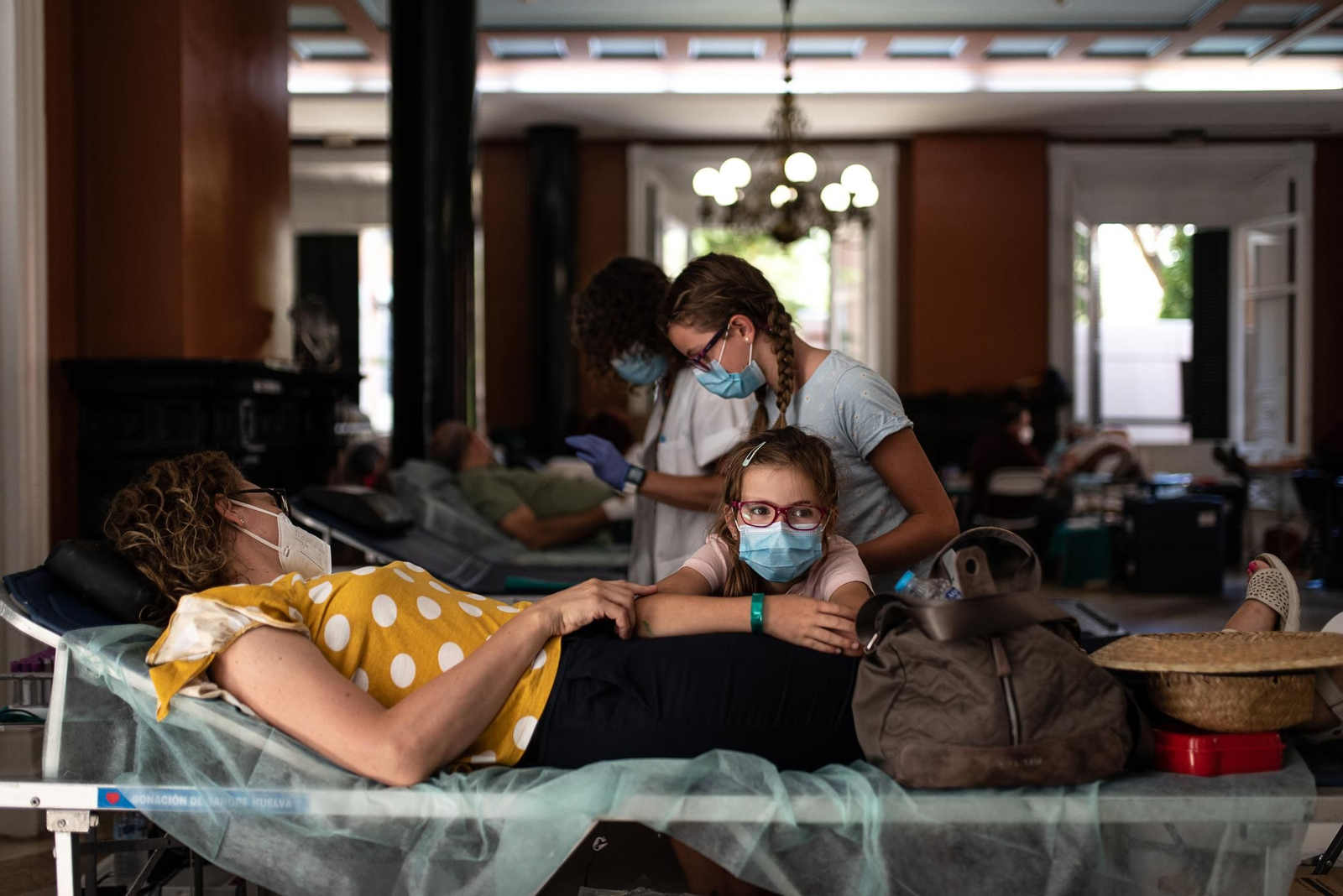 Imágenes de la segunda macrocolecta de sangre en la Casa Colón