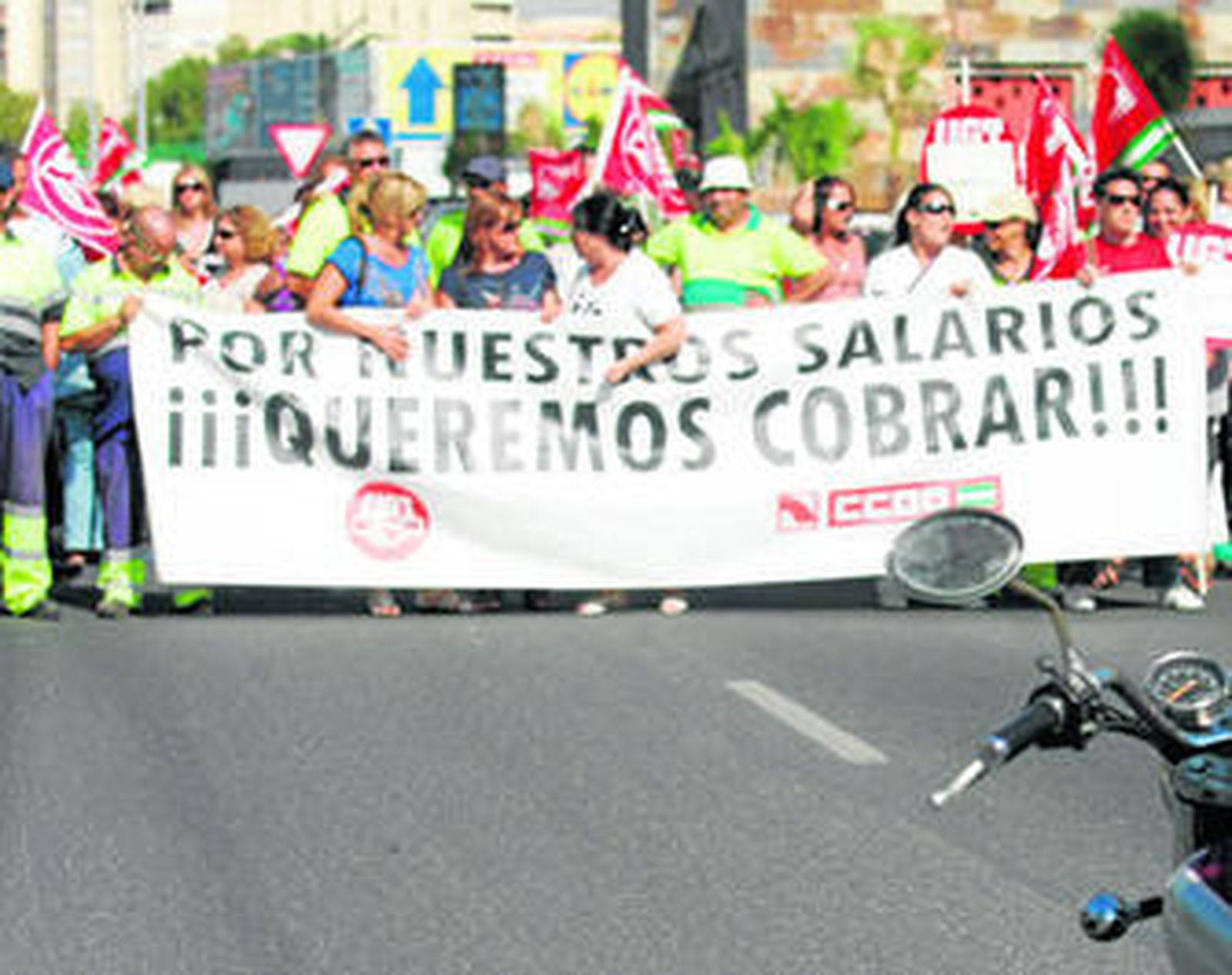 Imagen de archivo de una protesta en la que se reclamaba el pago de salarios atrasados.