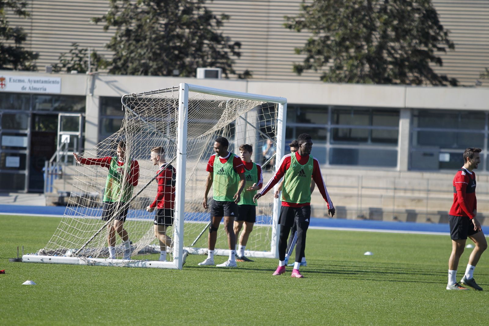 Fotogalería del entrenamiento del Almería previa al partido ante el Numancia