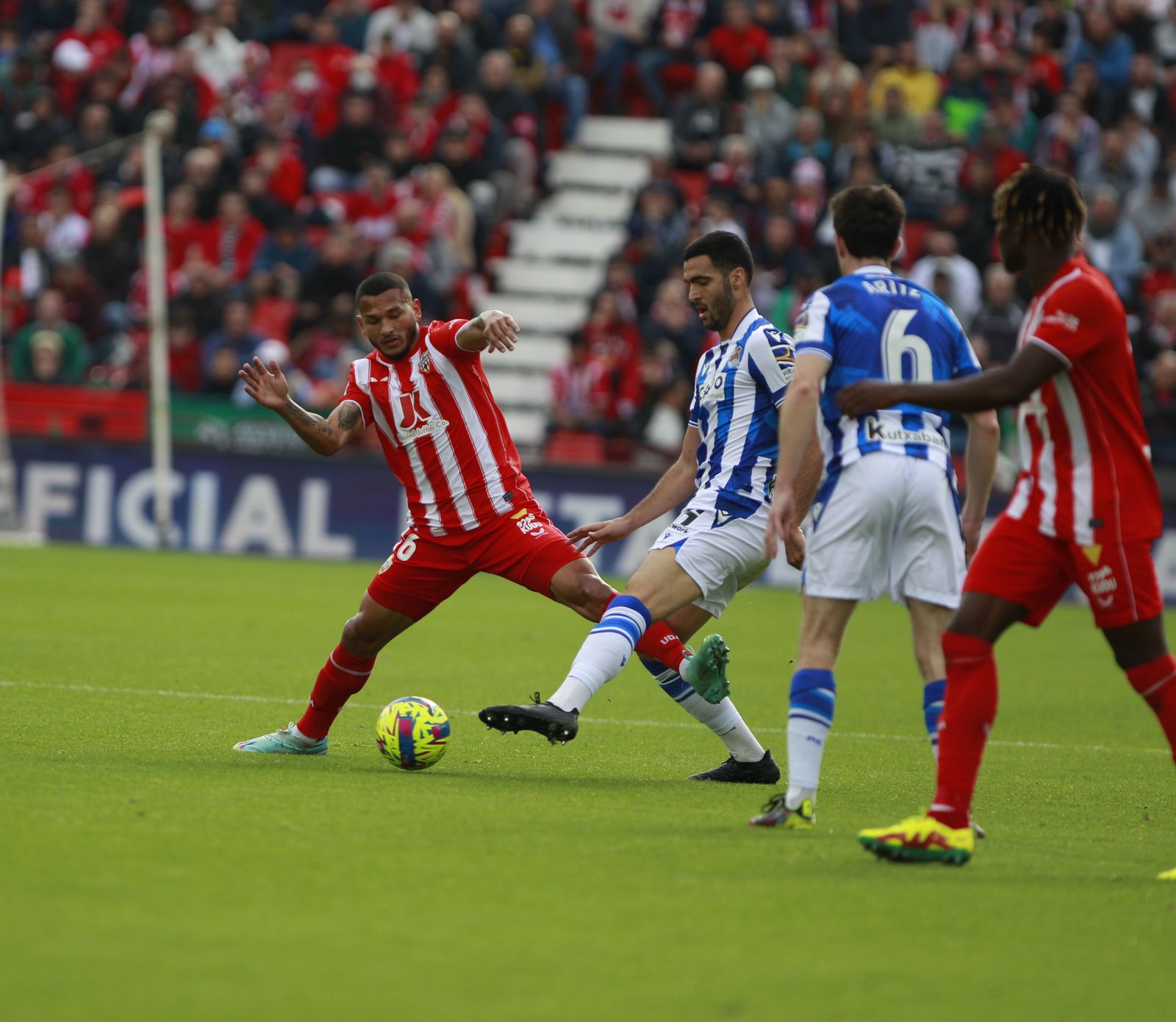 Imágenes del partido U.D. Almería-Real Sociedad