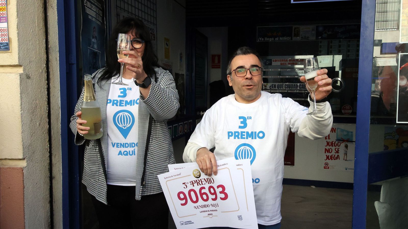 El Paraíso vuelve a dar premio en la Lotería de Navidad 2025