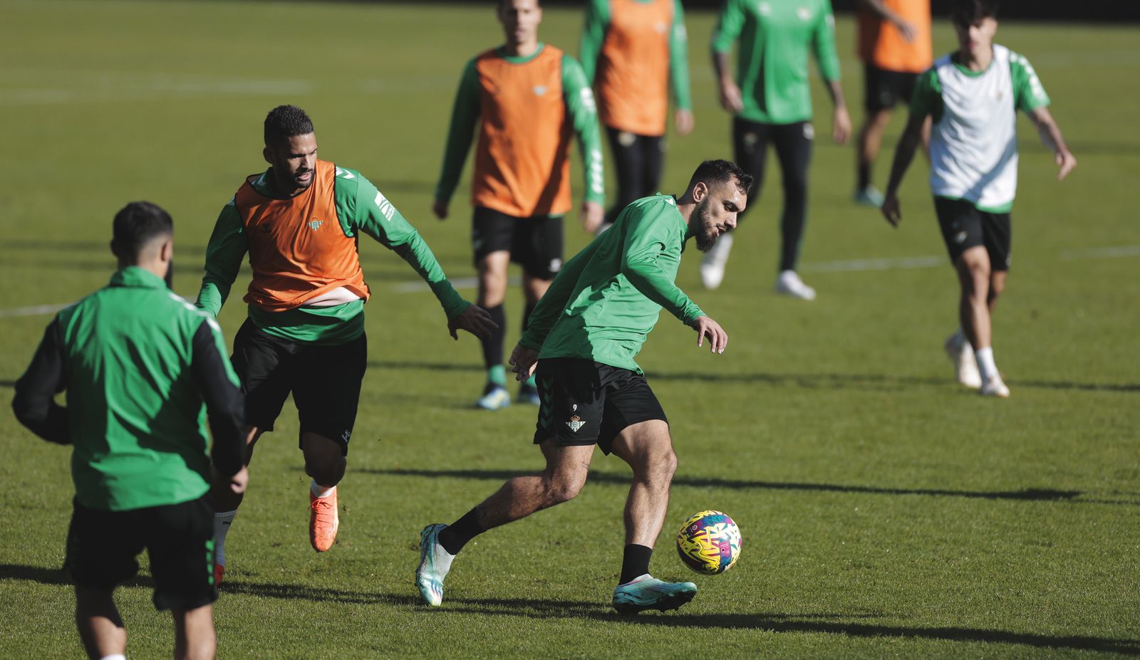 El Betis, en su entrenamiento a puerta abierta del pasado 26 de diciembre