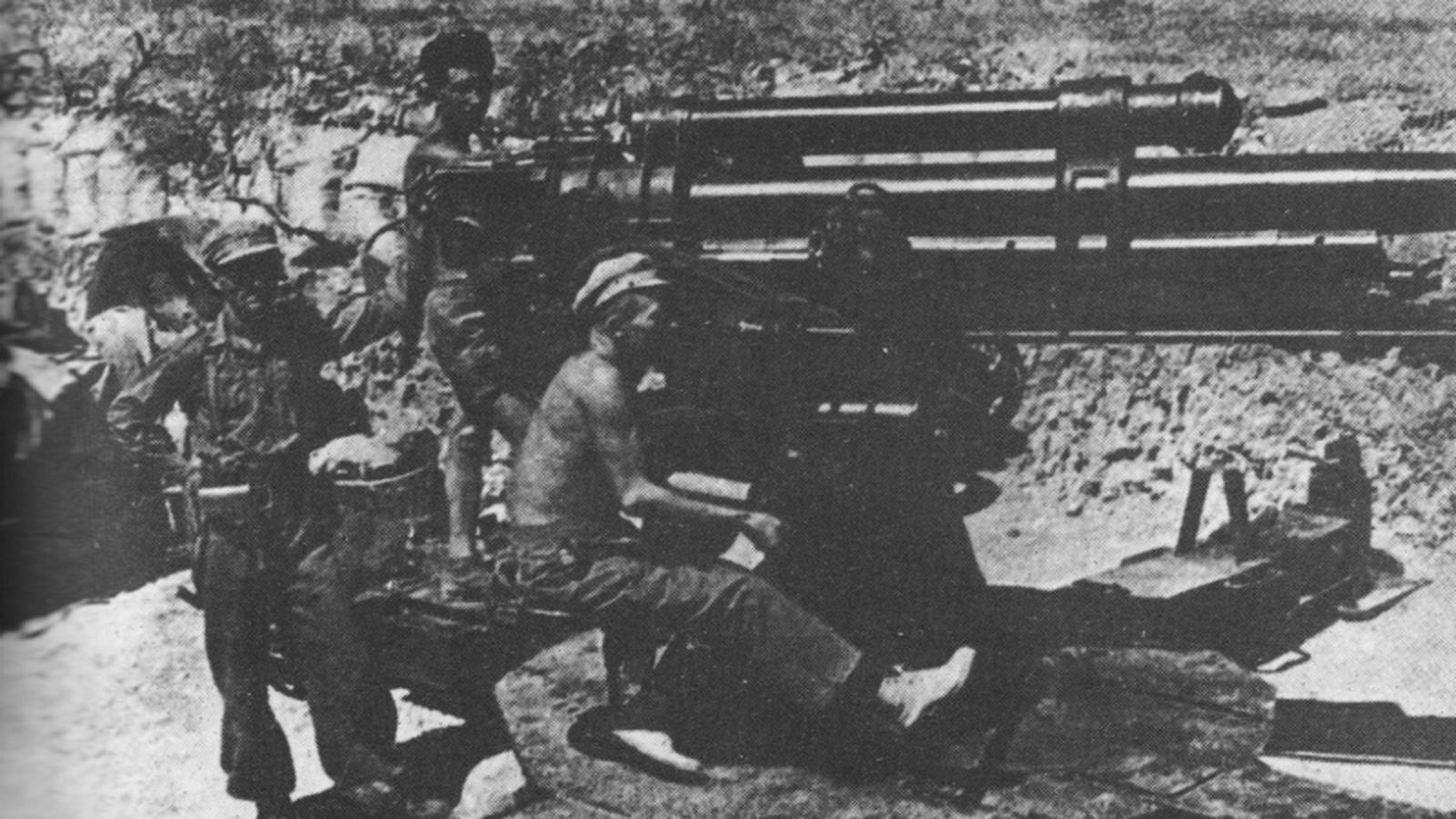 Una escena de la Batalla del Ebro.