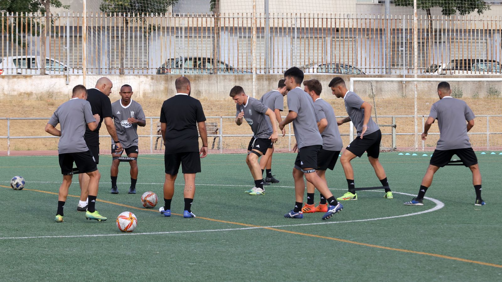 Entrenamiento del Xerez CD en la Granja