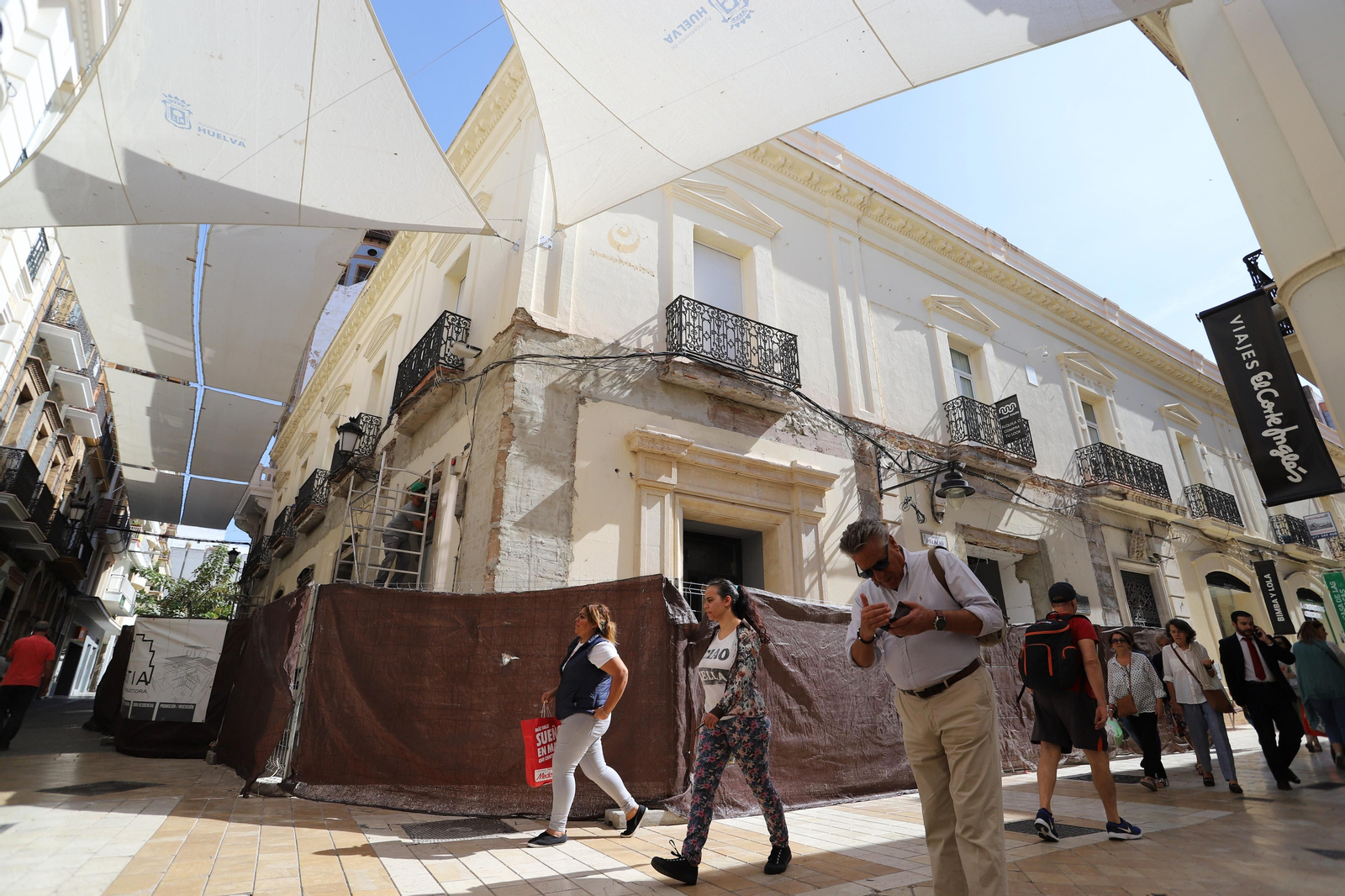 Imágenes de las obras de reforma del edificio de la calle Palacio