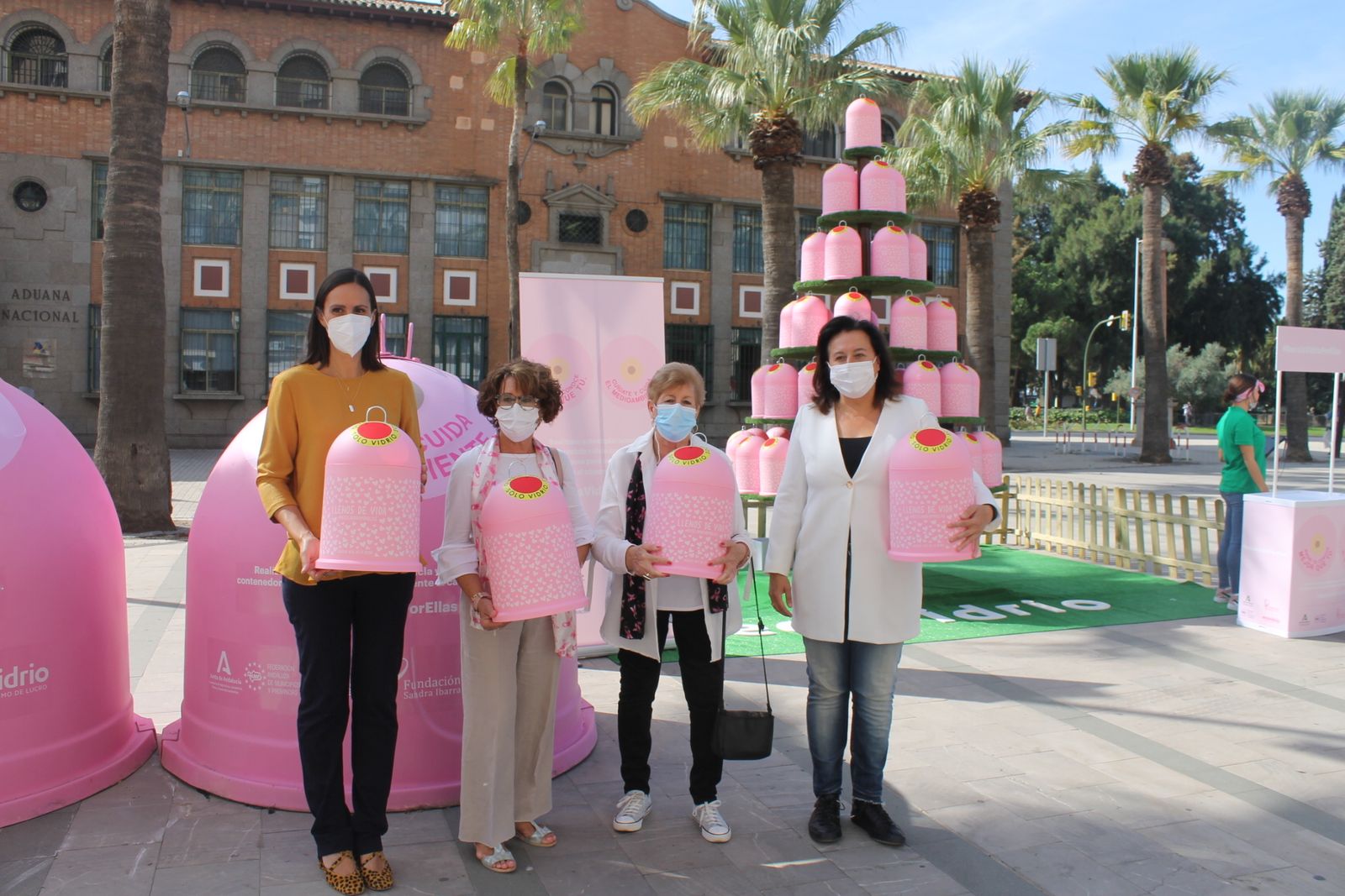 Inicio de la campaña Recicla vidrio por ellas.