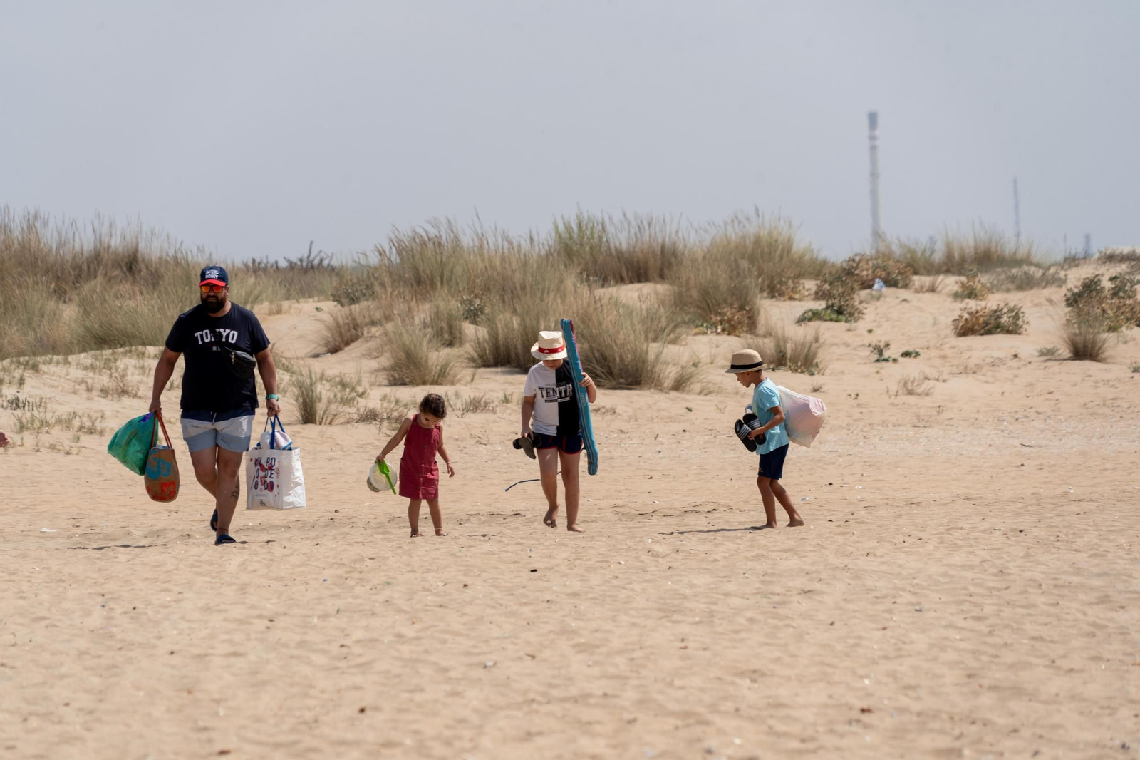 El ambiente de las playas de Huelva el domingo 24 de agosto