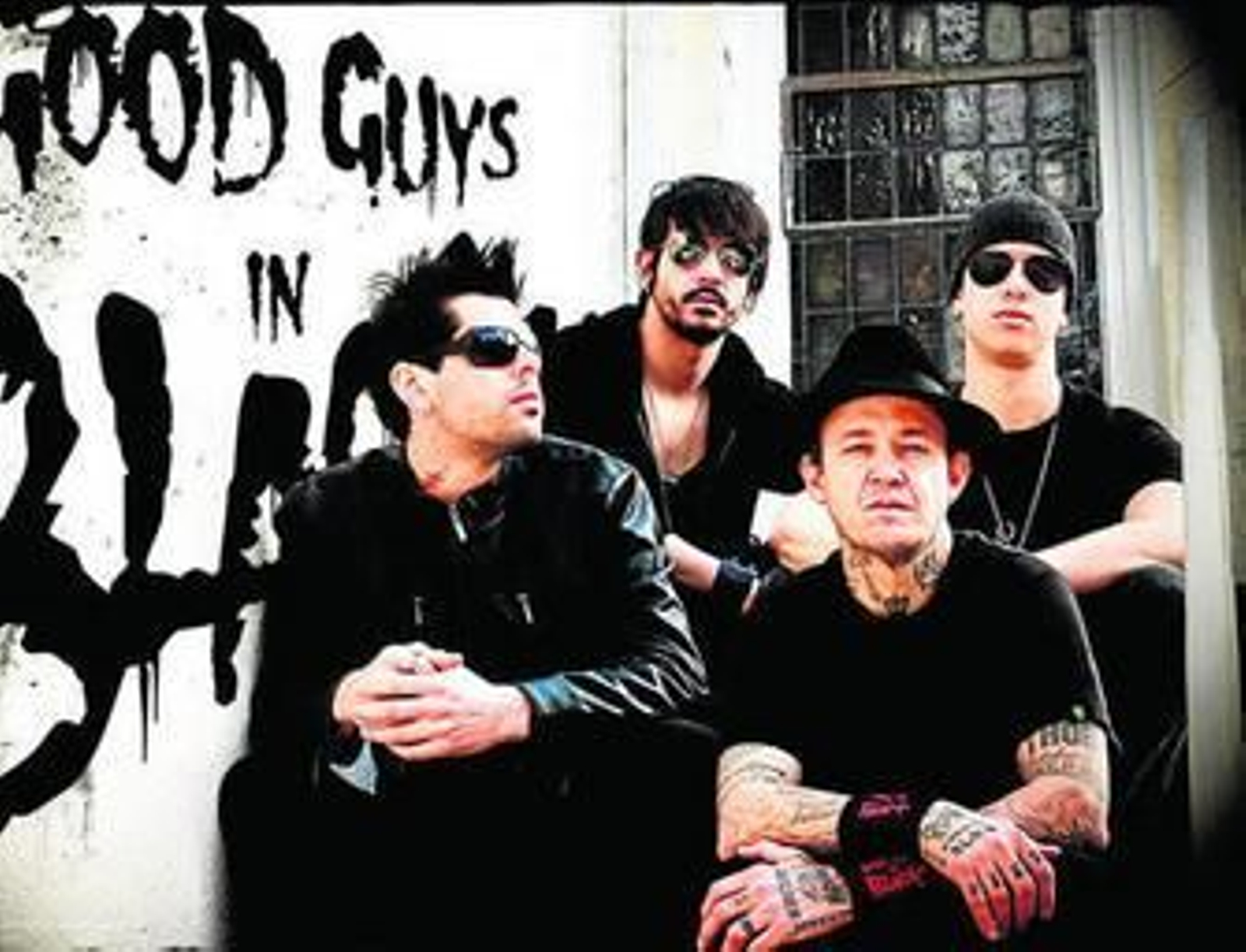 Ramón Blanco, junto a su grupo Good Guys in Black.