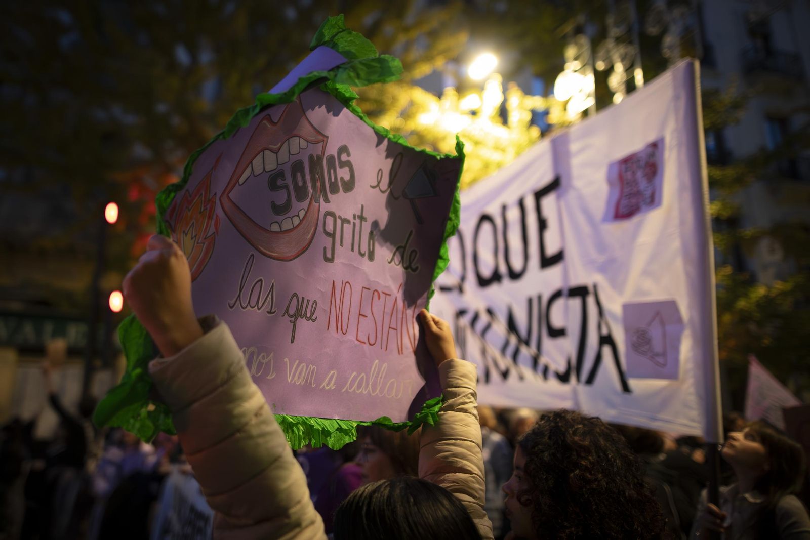 Todas las imágenes de la movilización de Granada contra la violencia machista este 25N