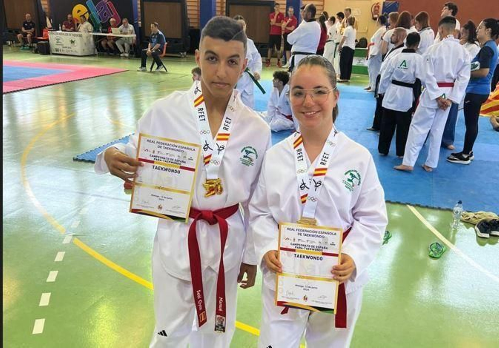 Los algecireños Manuel López y Naiara Serrano