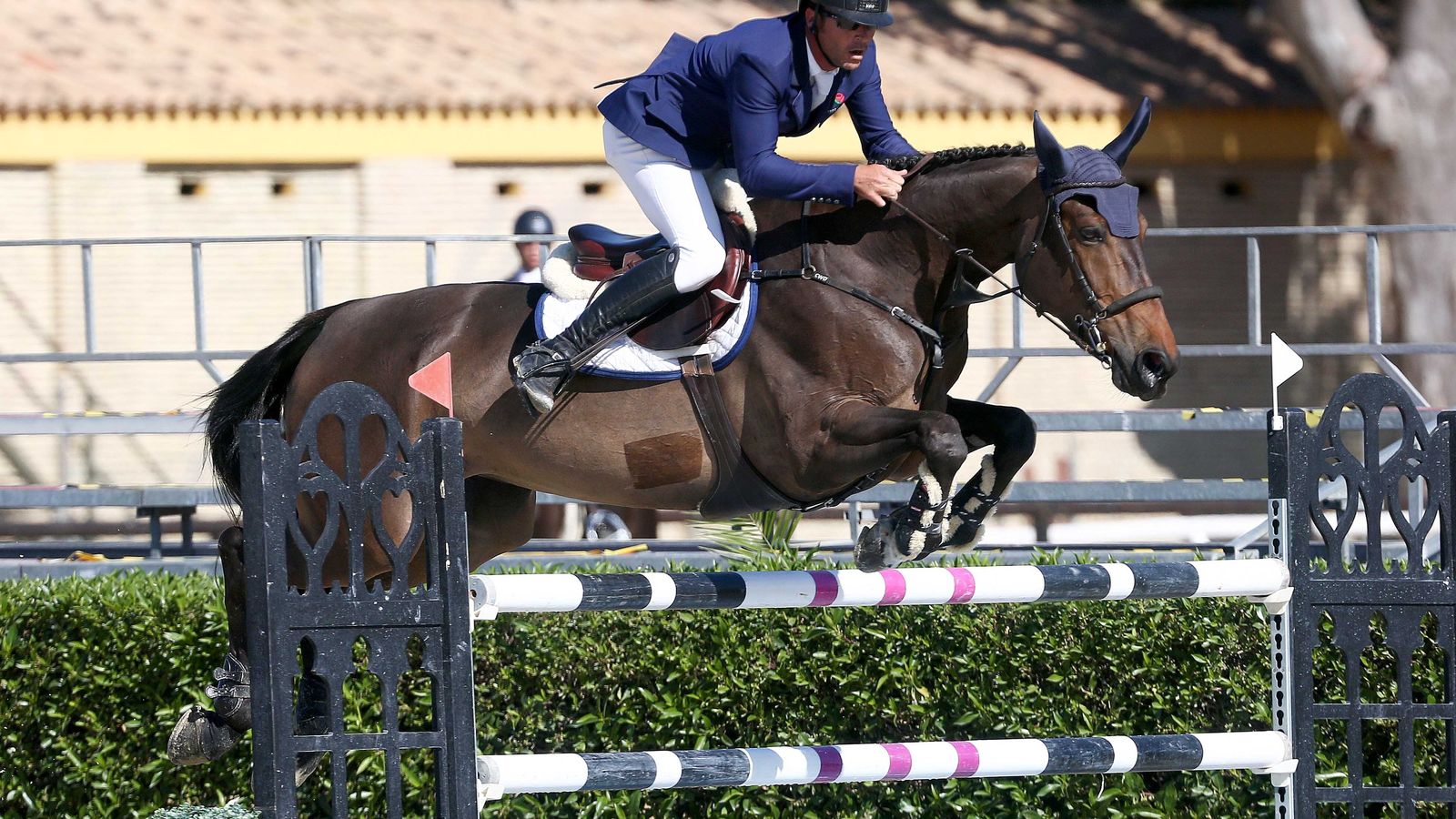 El ganador de la Prueba 1.40, Antonio Mariñas con 'L'Espoir D'Opaline vd Caatshoeve'.