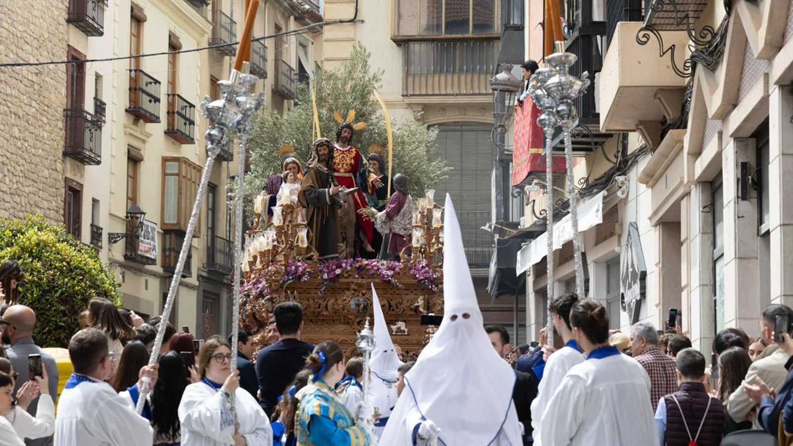 Procesión de La Borriquilla en Jaén.