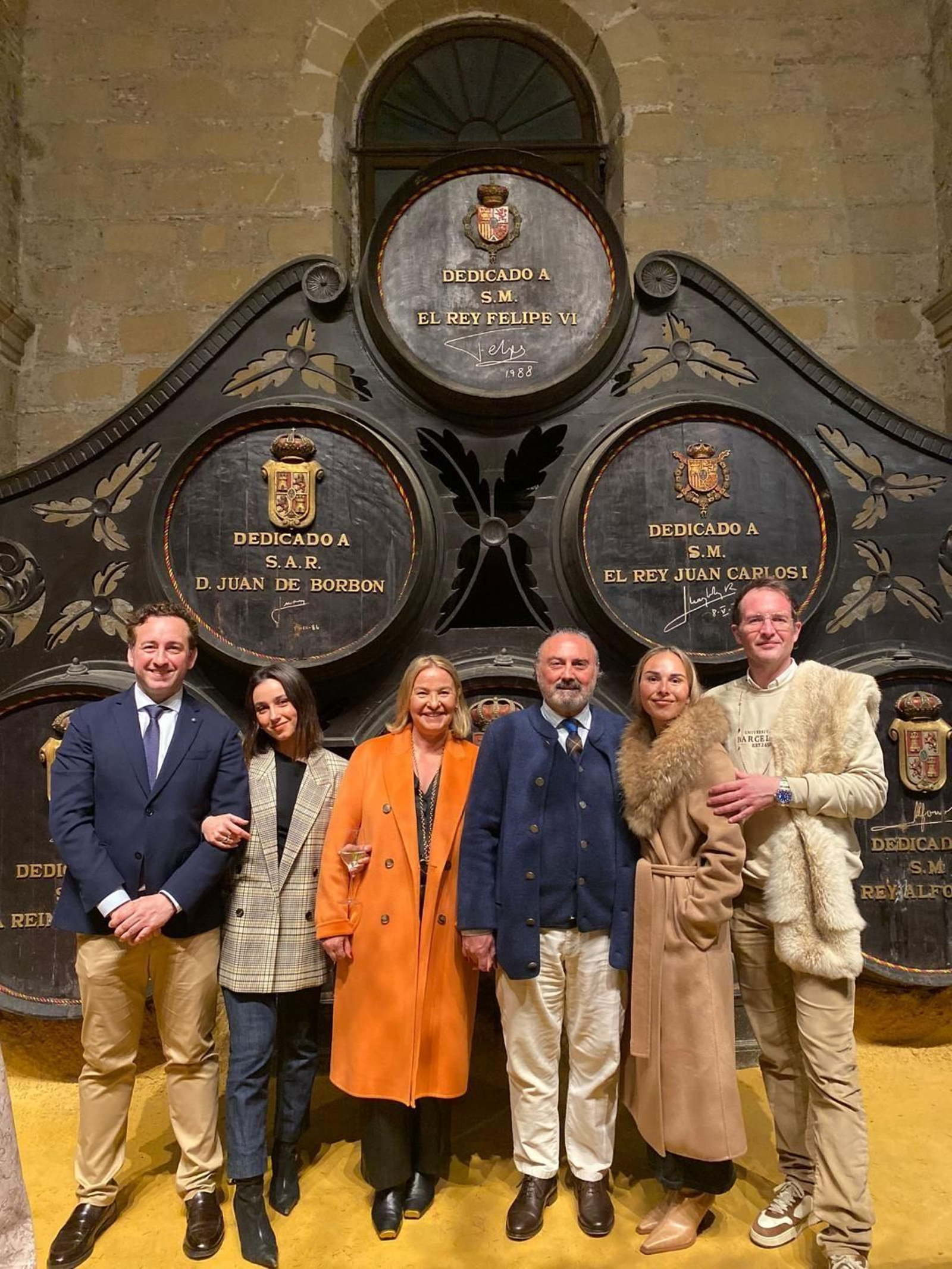 Diego Rodríguez Menacho, Teresa Carrero, Pilar Rodríguez-Briso, Ángel y Pilar Carrero y Juan José Reina.