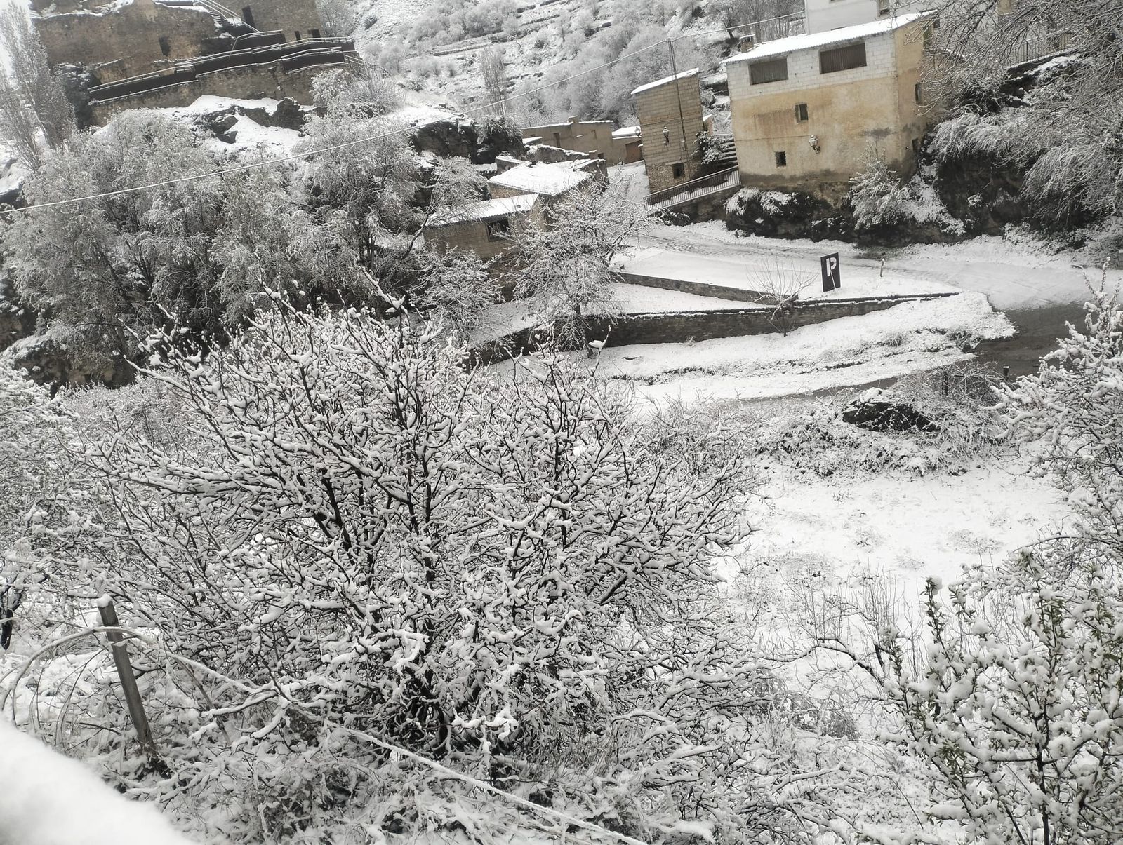La nieve ha cubierto Bacares este 10 de marzo