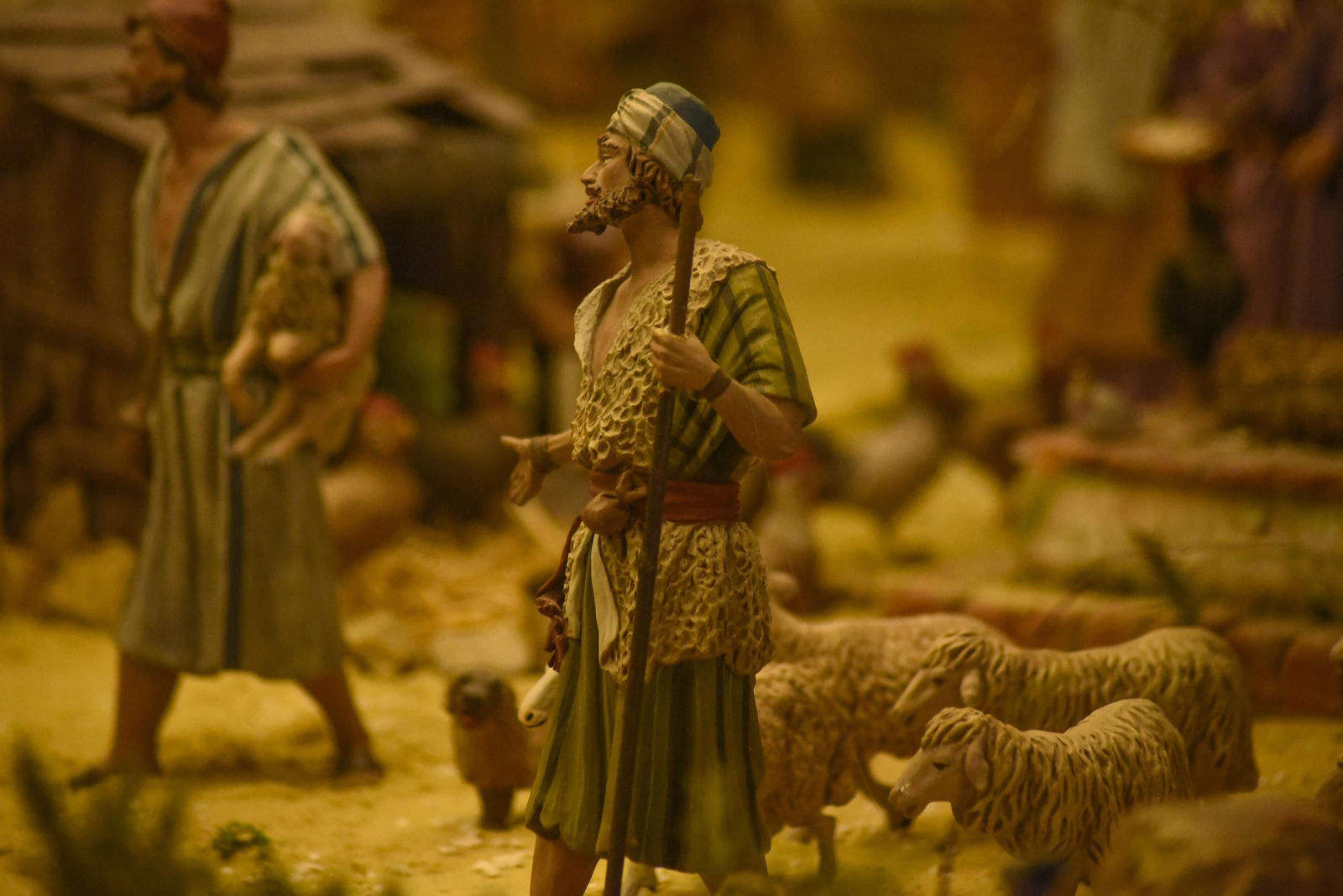 Fotos del belén del Museo Cruz Herrera en La Línea