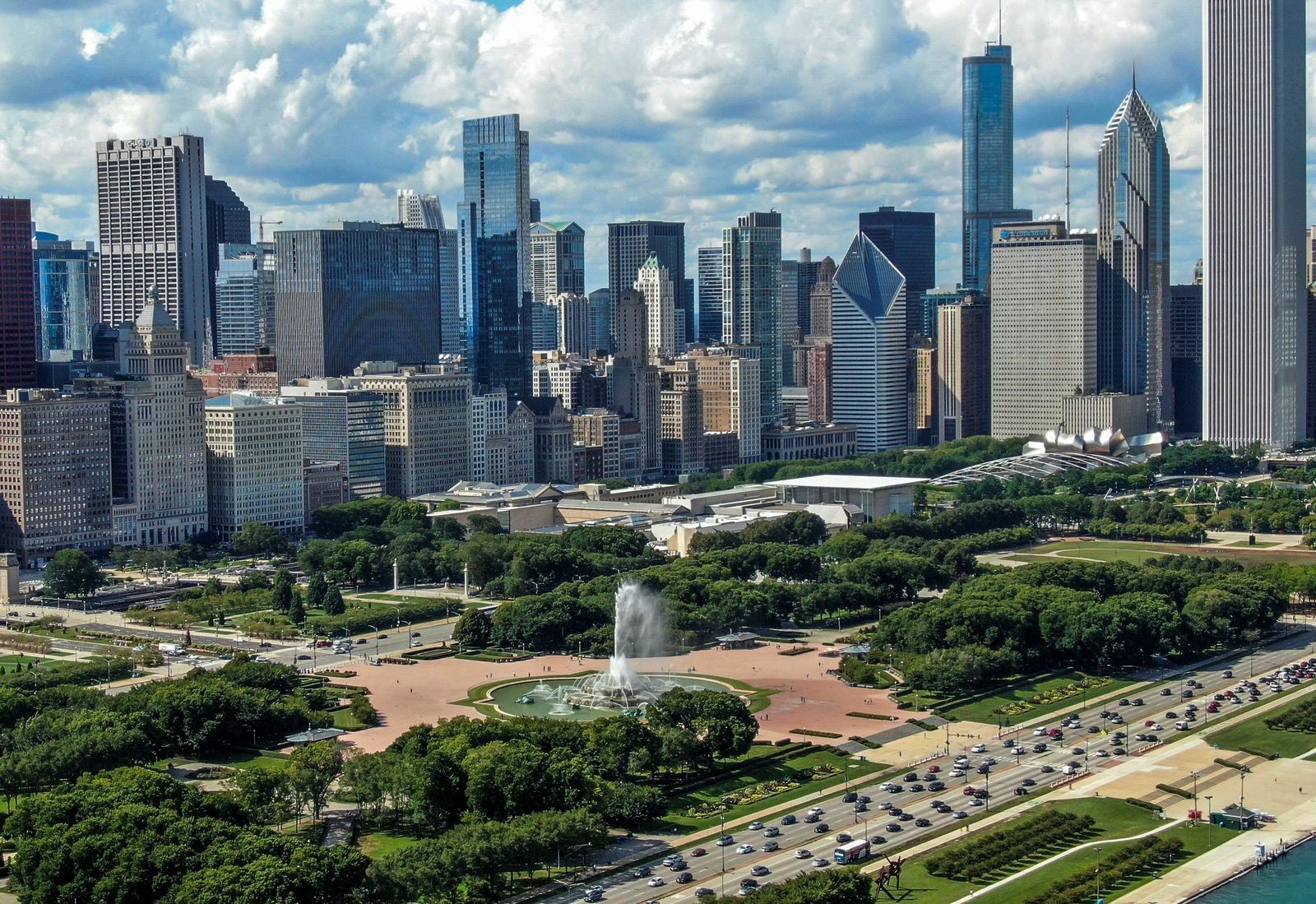 Vista aérea de Chicago, la tercera ciudad más grande de EEUU, donde se desarrolla gran parte de ‘La cadena fácil’, de Evan Dara.