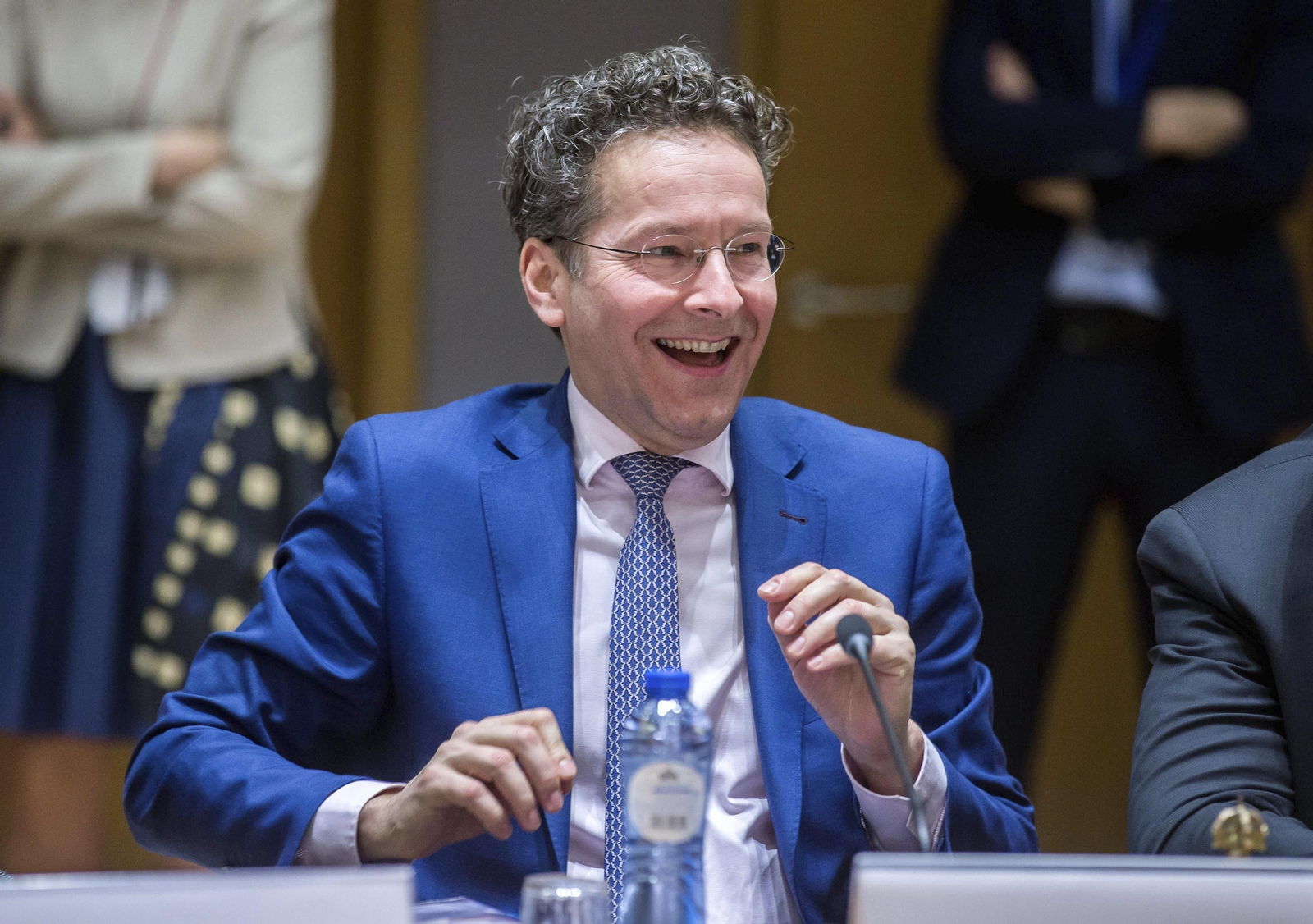 Jeroen Dijsselbloem, durante la reunión de los ministros de Economía de la Eurozona.