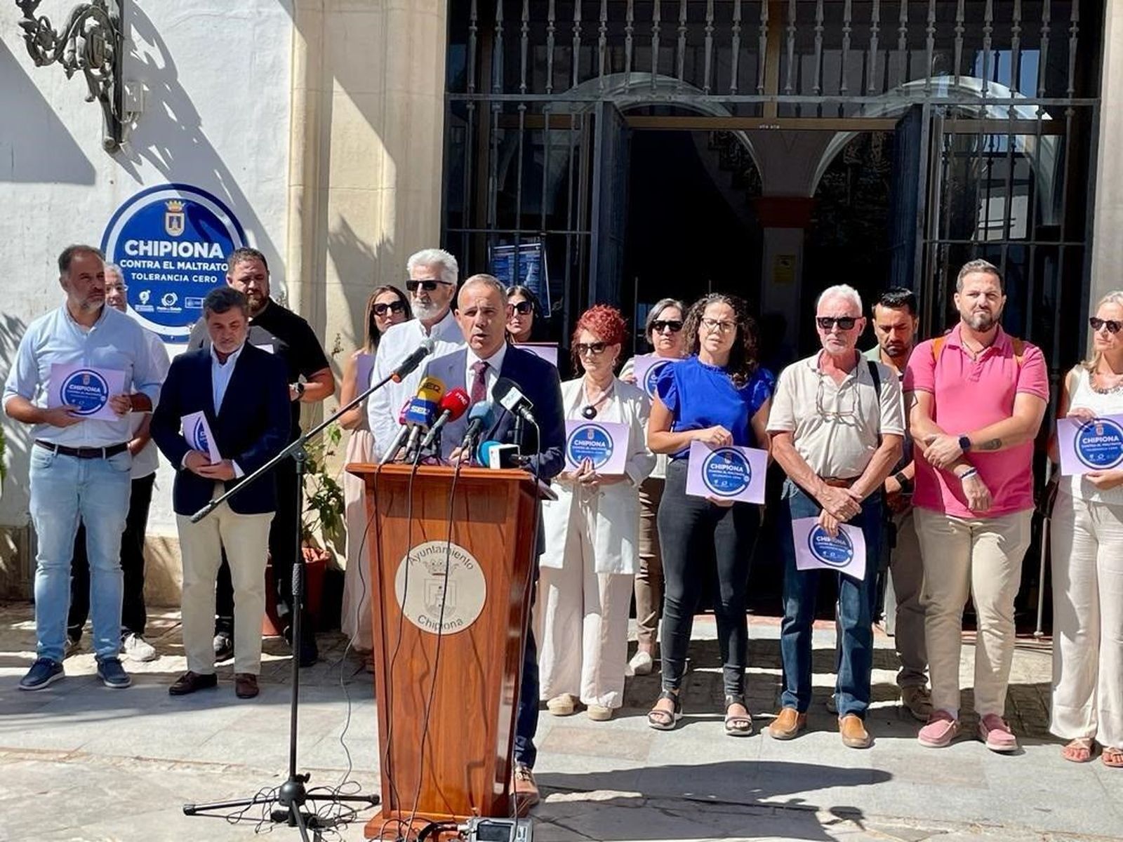 Concentración este lunes en Chipiona.