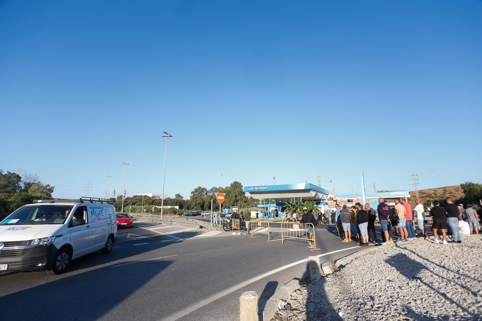 Fotos de la jornada del jueves de la huelga del metal en el Campo de Gibraltar