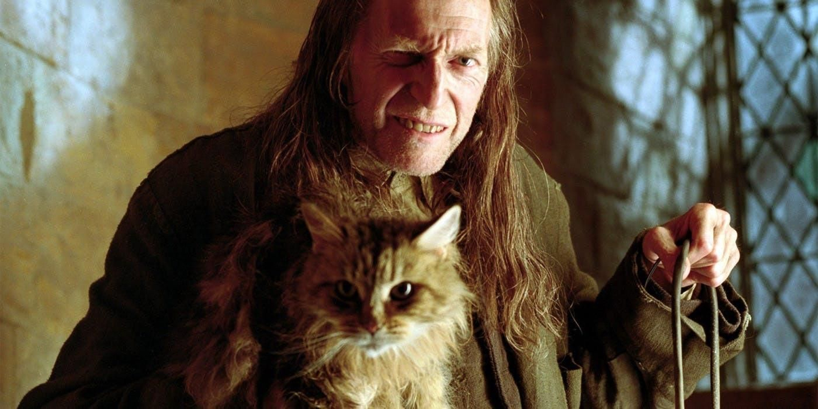 El actor David Bradley, en un fotograma de 'Harry Potter'.