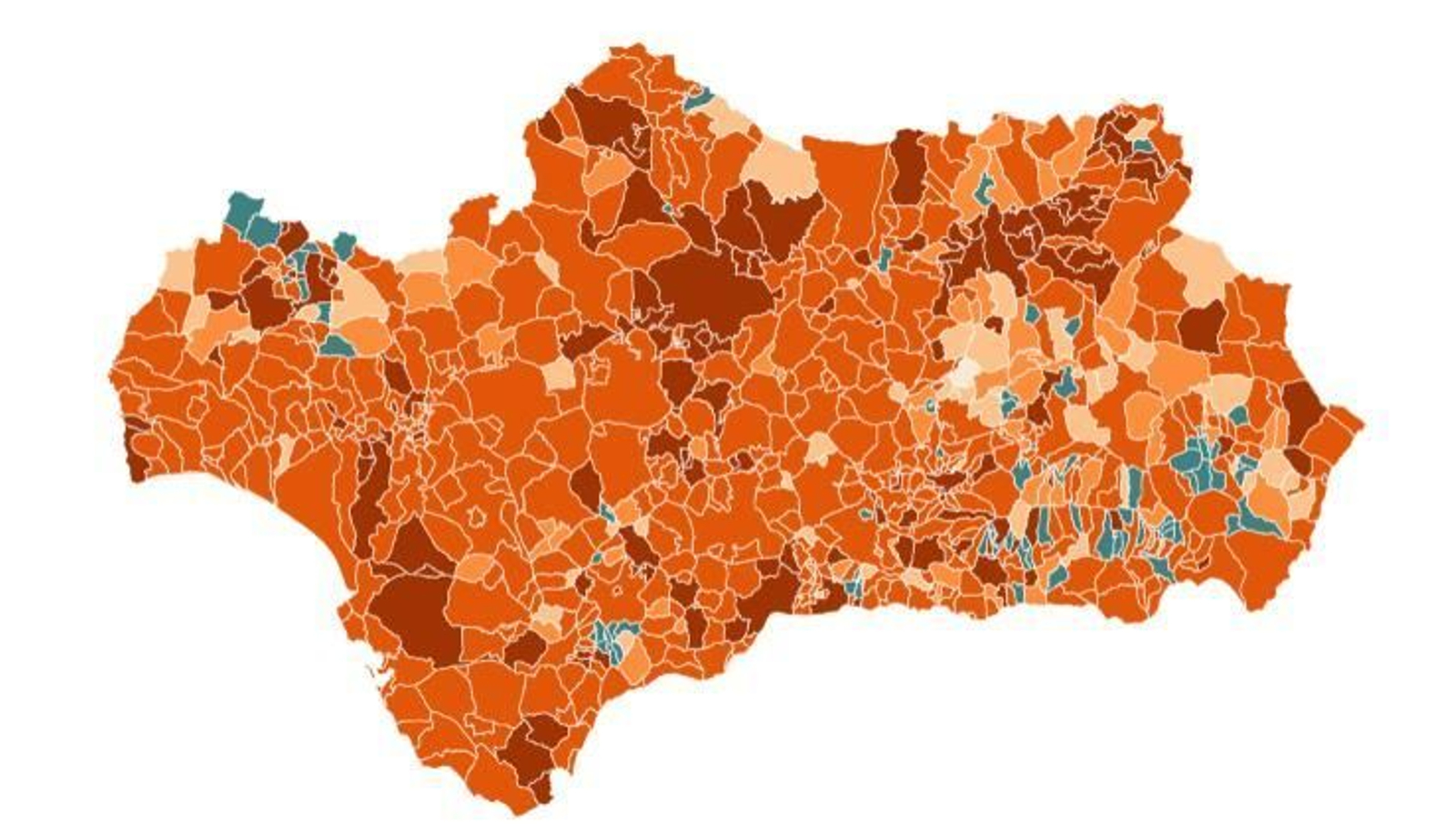 Mapa del covid en Andalucía: incidencia acumulada, positivos y casos activos