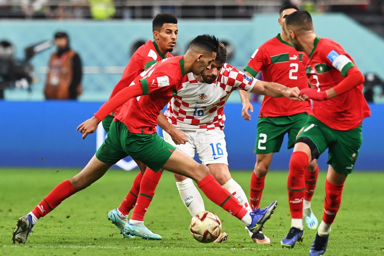 Las fotos del Croacia-Marruecos del Mundial de Qatar