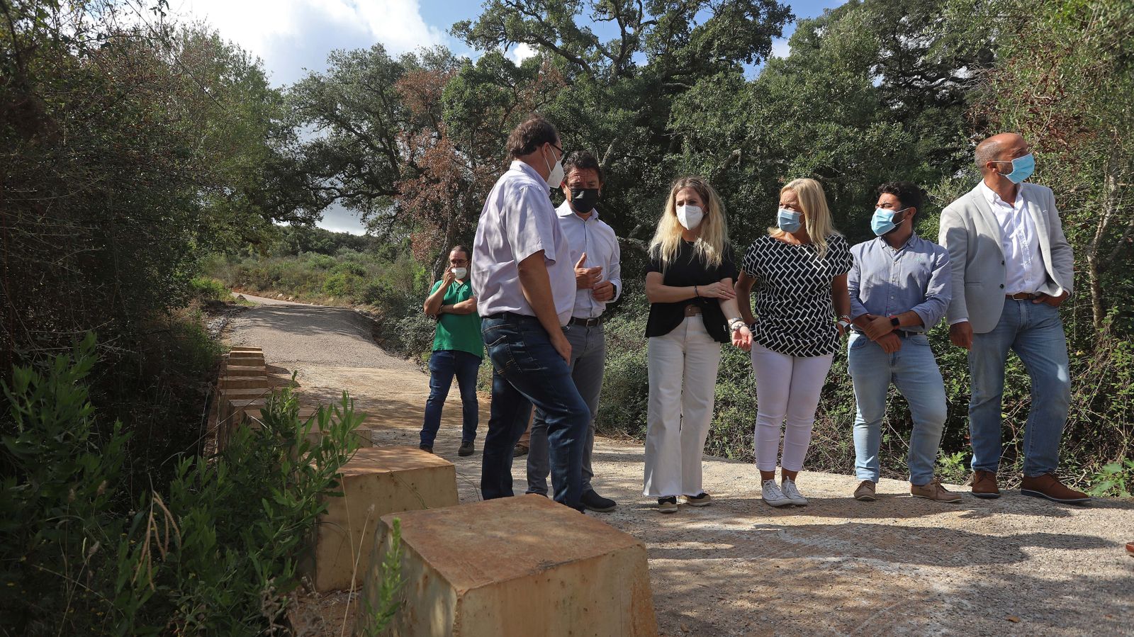 Fotos del futuro Corredor Verde Dos Bahías en Los Barrios