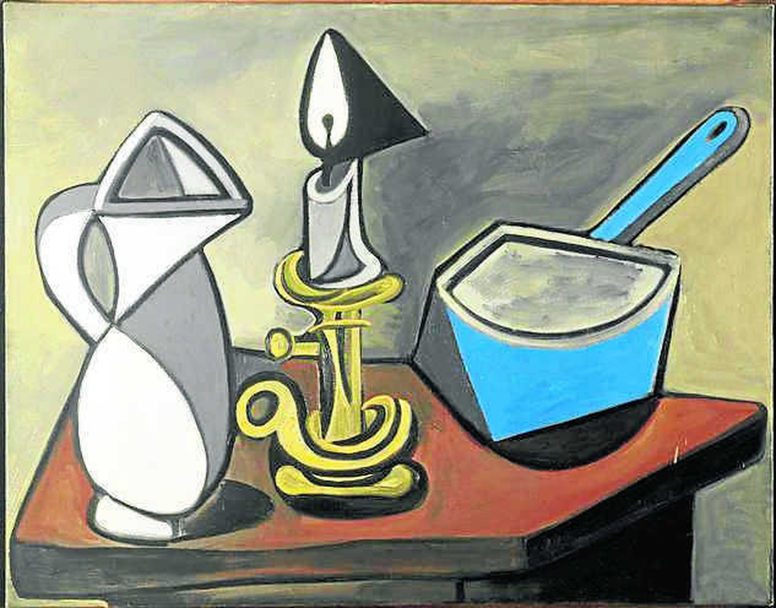 1. 'Cristo en casa de Marta y María' (1618) de Velázquez. National Gallery, Londres. 2. 'Bodegón con membrillo, repollo, melón y pepino' (1602) de  Sánchez Cotán. San Diego Museum of Art. 3. 'Jarra, vela y cacerola esmaltada' (1945) de Picasso. Pompidou, París. 4. 'Verano' (1638) de F. Barrera. Bellas Artes de Sevilla