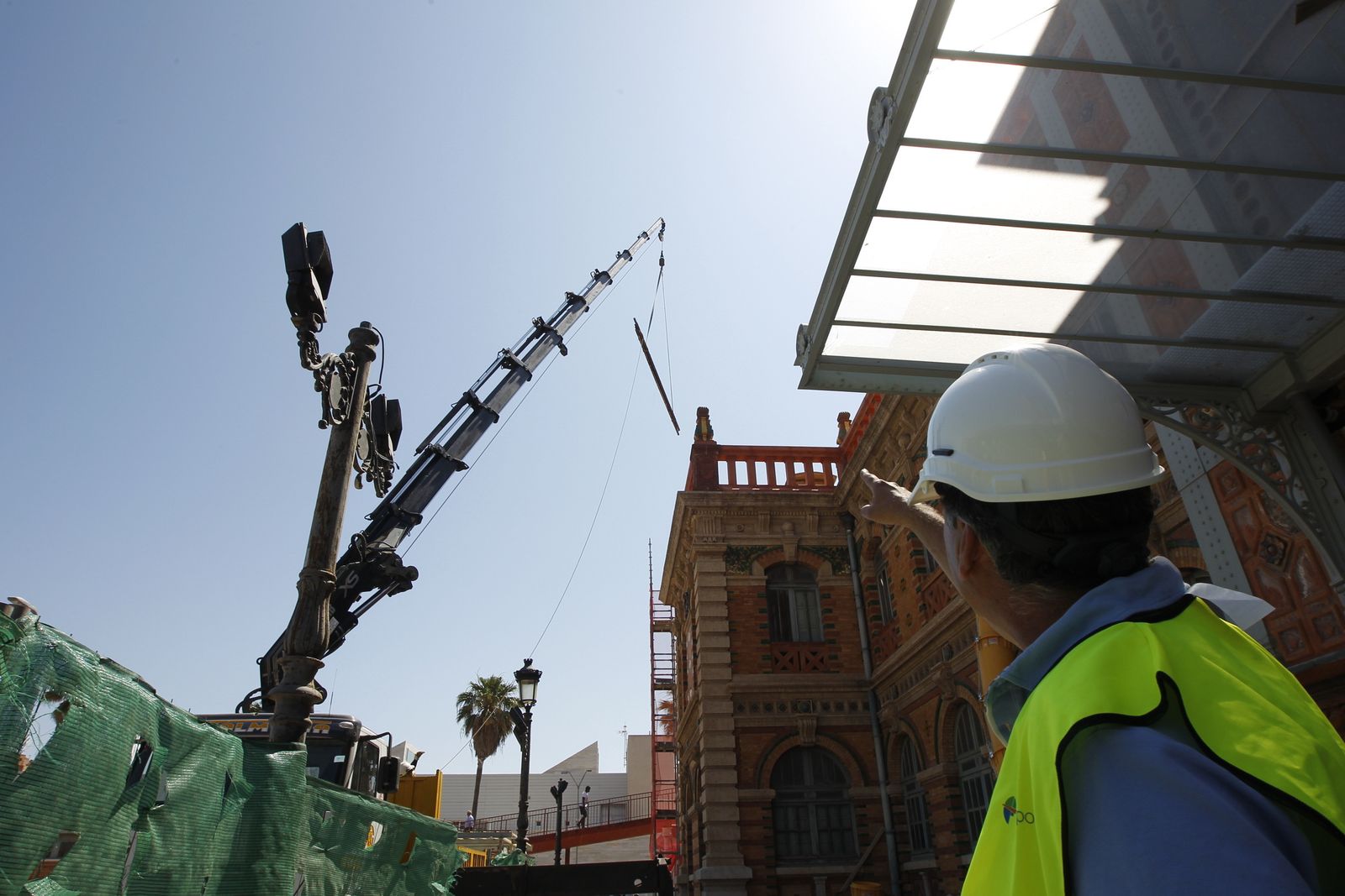 Las imágenes de las obras de la antigua estación de ferrocarril de Almería