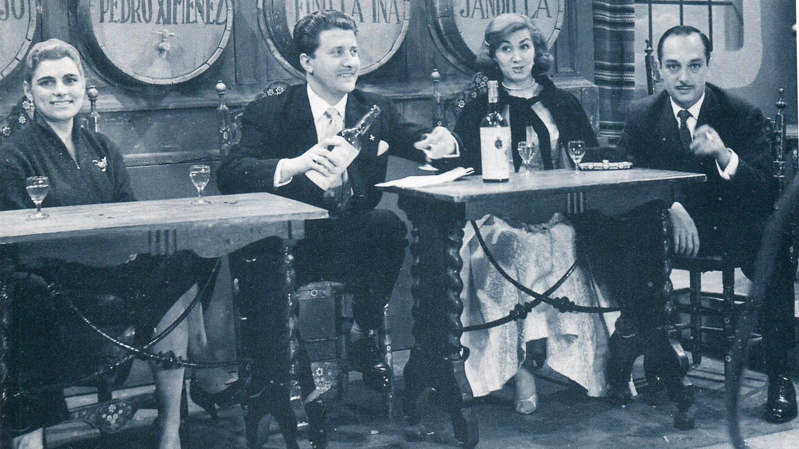Programa de TVE La bodega jerezana, 1957.