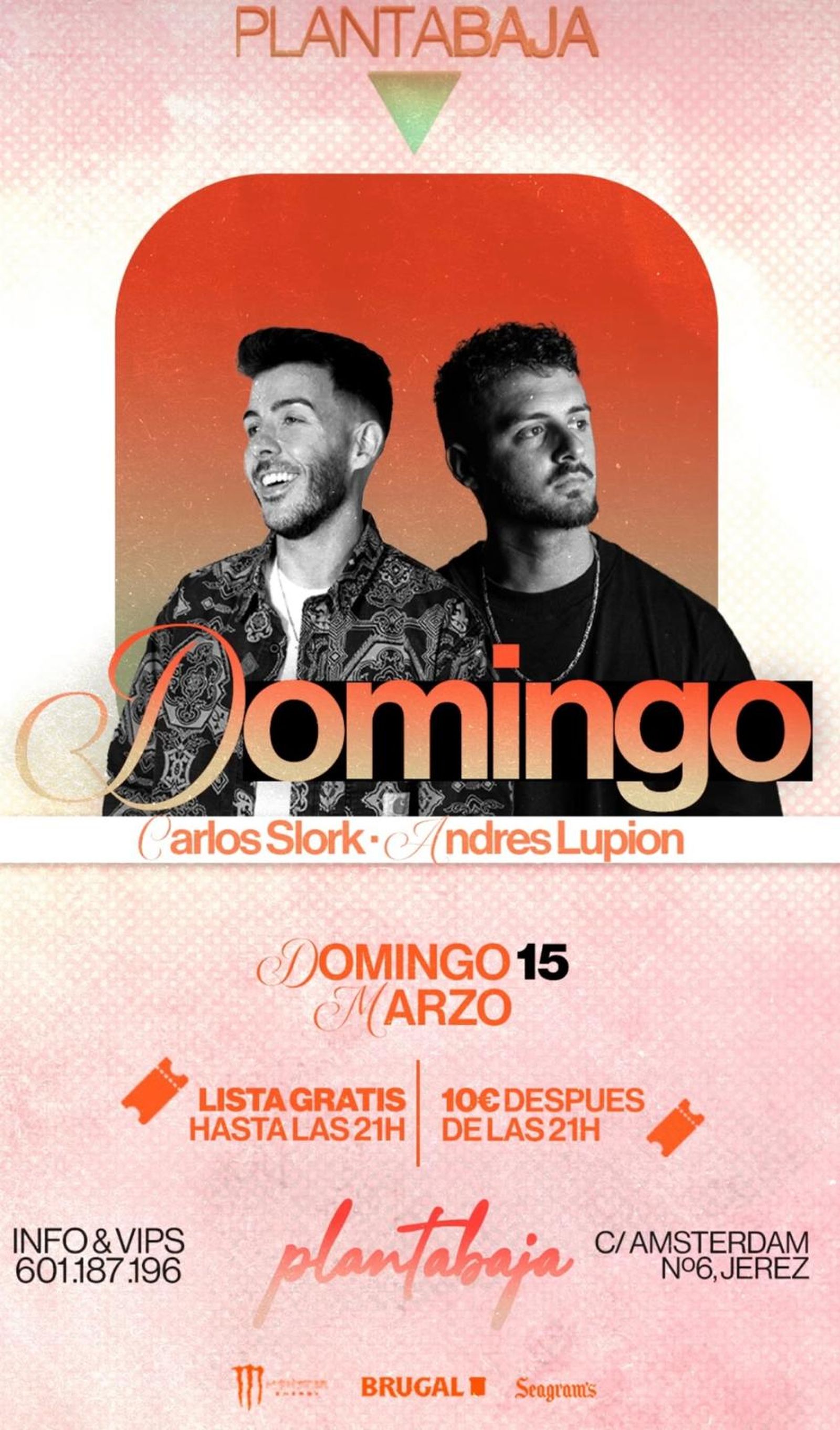 Carlos Slork y Andrés Lupio, en Planta Baja. Jerez.