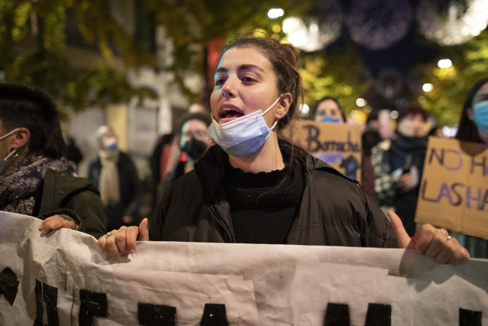 La manifestación del 25-N en Granada en imágenes