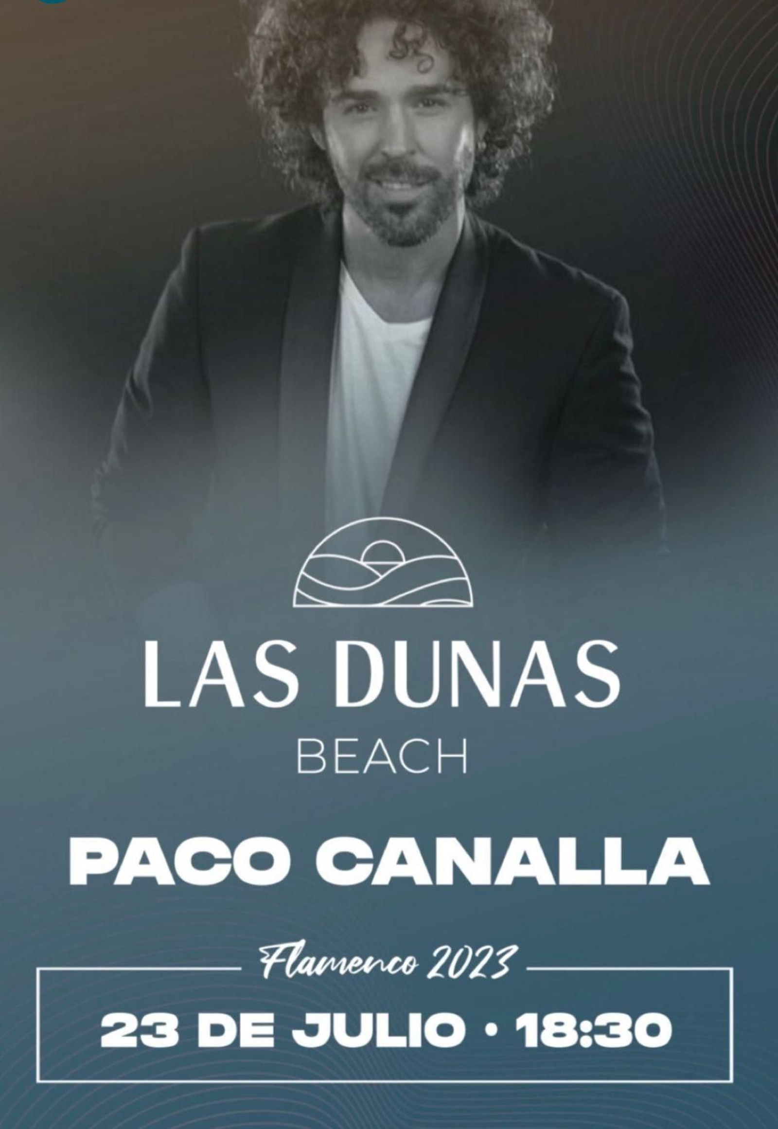 Paco Canalla, en Las Dunas Beach, Rota