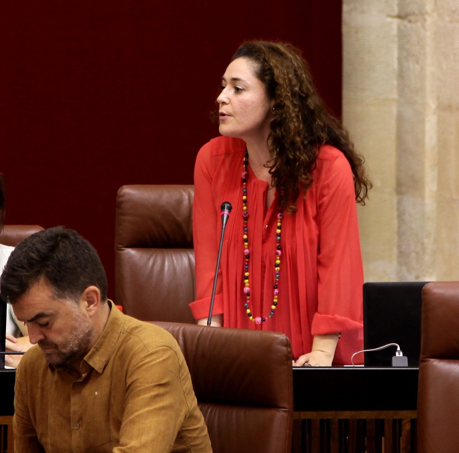 Inmaculada Nieto, durante una intervención parlamentaria.