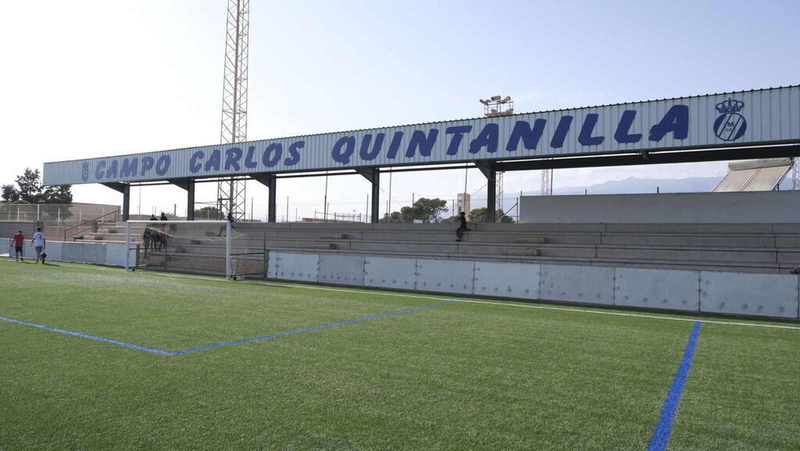Imagen del campo Carlos Quintanilla en el que La Mojonera CF tiene su sede.