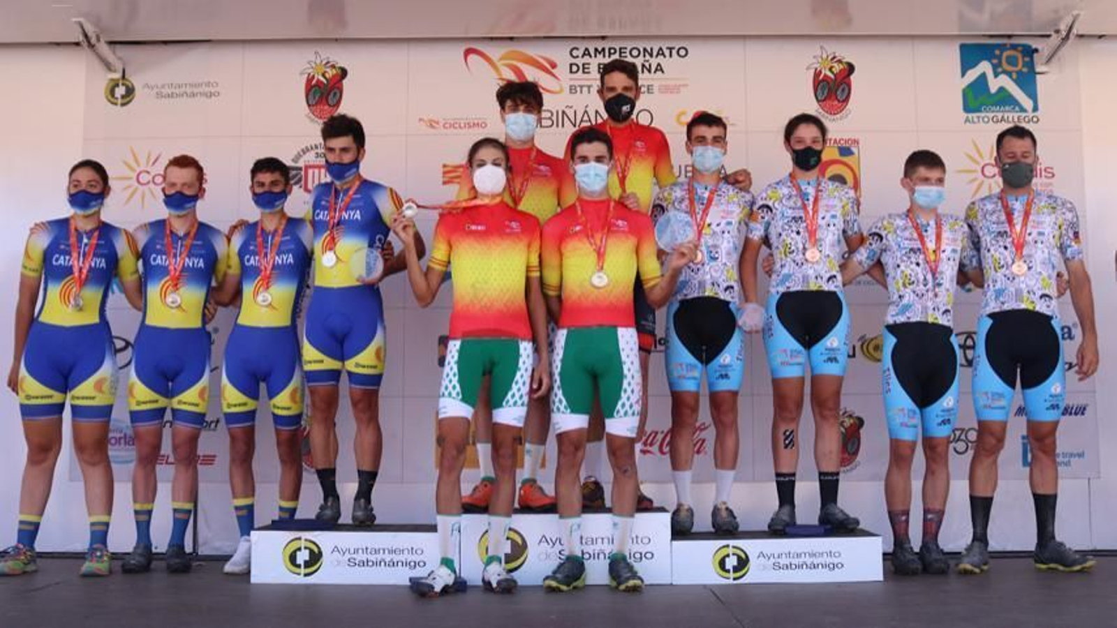 Podio del Campeonato de España. Podio del Campeonato de España.