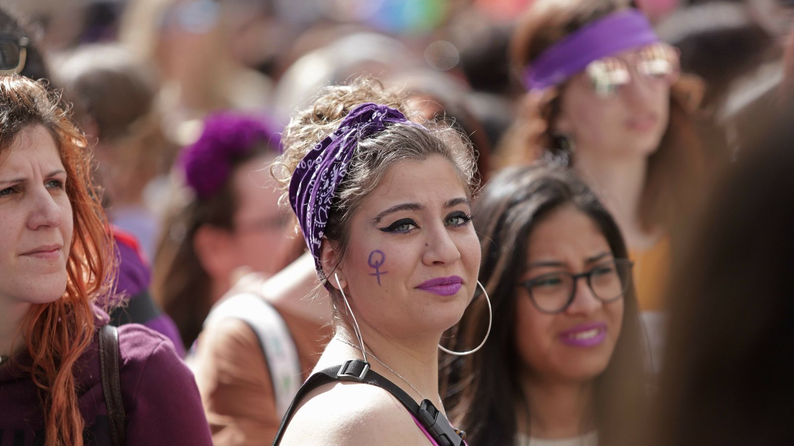 Imágenes de la manifestación  por el Día de la Mujer en Algeciras