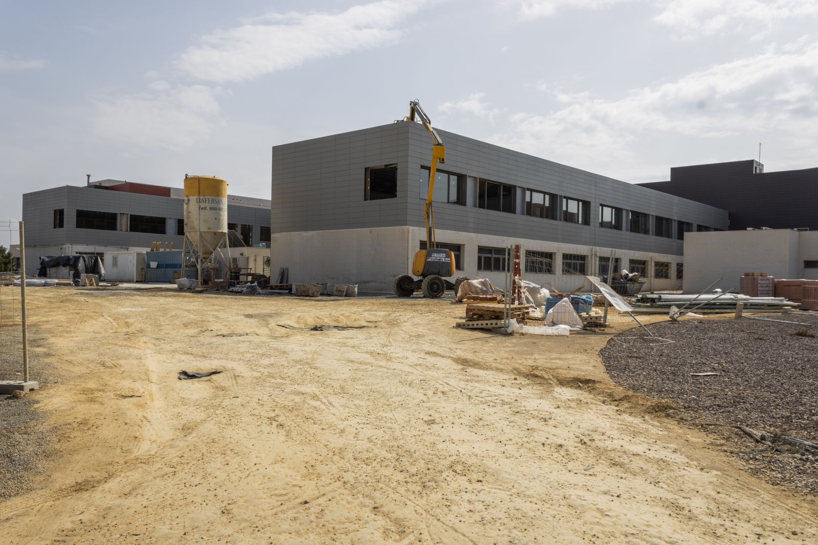 Obras en el campus de la Universidad de Almería