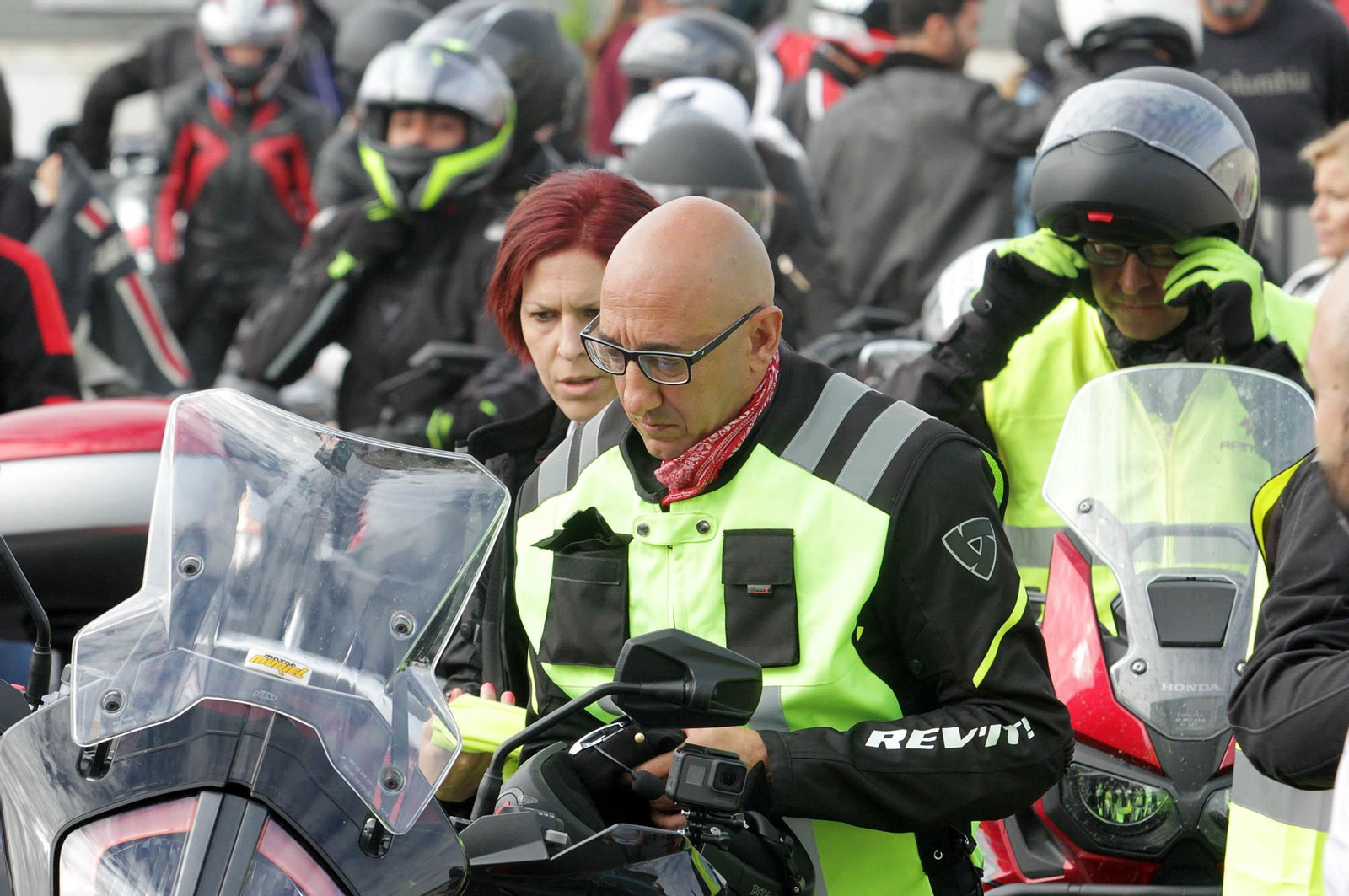 Imágenes  de la II Ruta Solidaria en Moto organizada por CSIF en beneficio de Cruz Roja