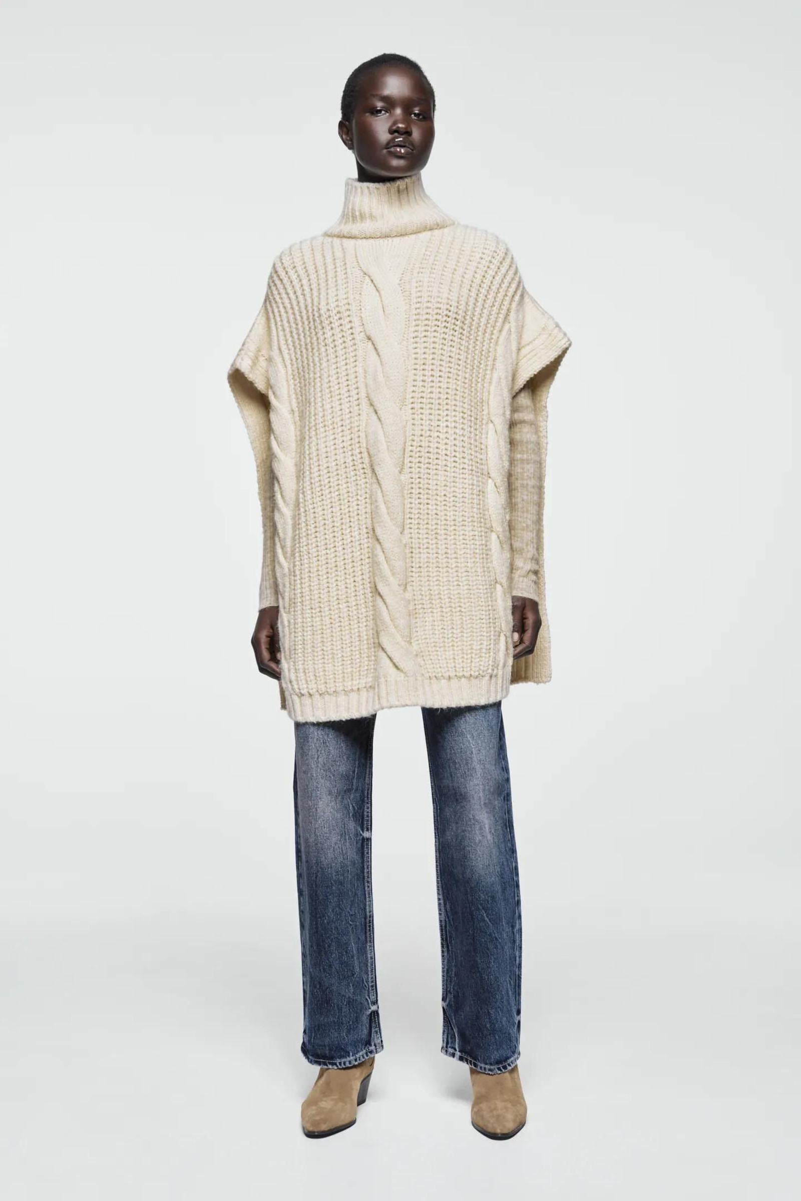 Capa de punto de Zara.