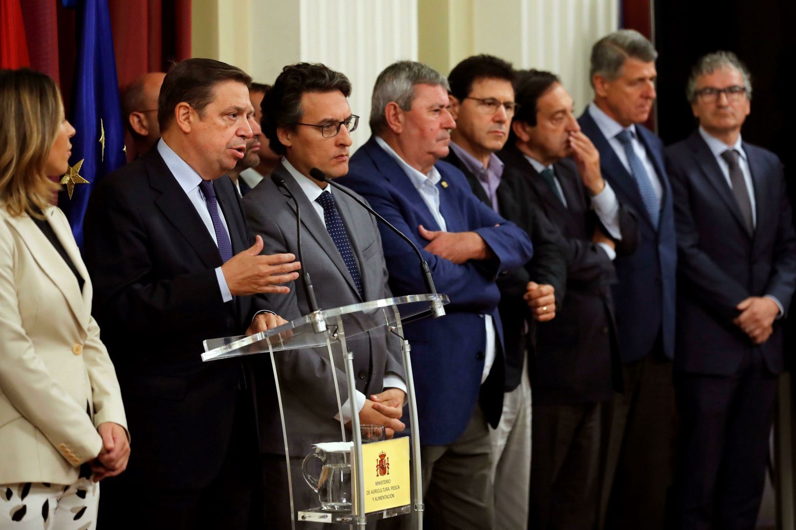 Planas, ayer tras reunirse con representantes del sector agroalimentario.