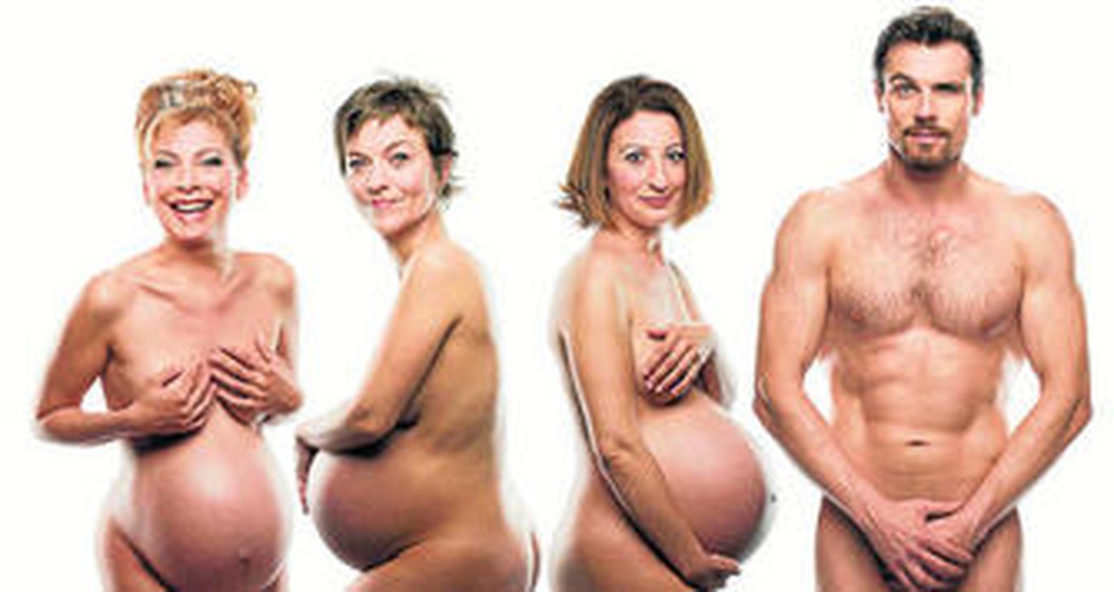 Kiti Mánver, Nuria González, Aurora Sánchez y Octavi Pujades en un cartel promocional de la obra.