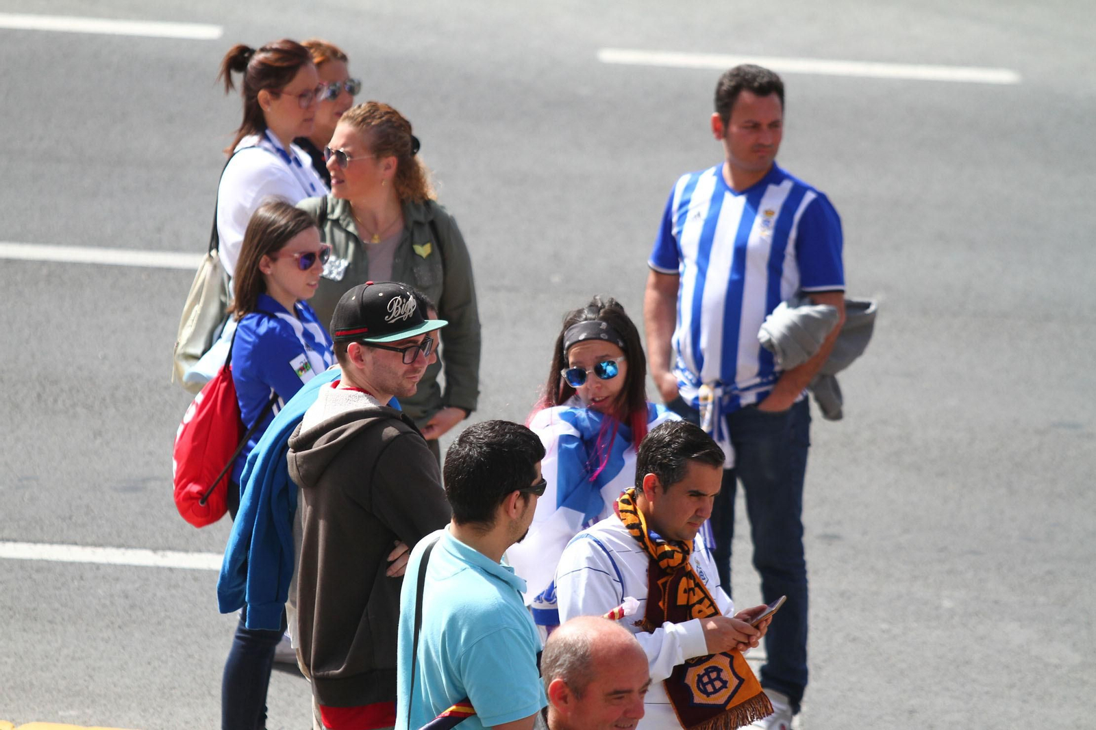 Ambientazo en las gradas del Recreativo de Huelva y el San Fernando