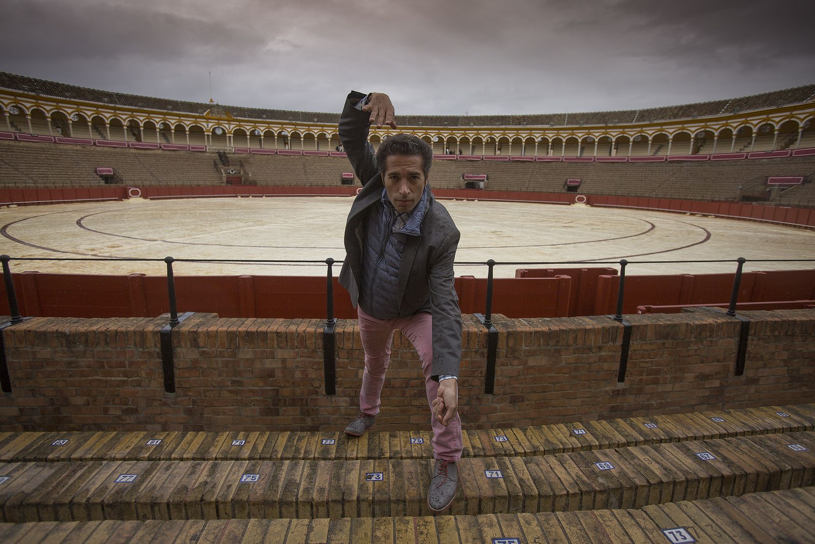 El bailaor Israel Galván en la Real Maestranza, donde inauguró la XX Bienal de Sevilla.