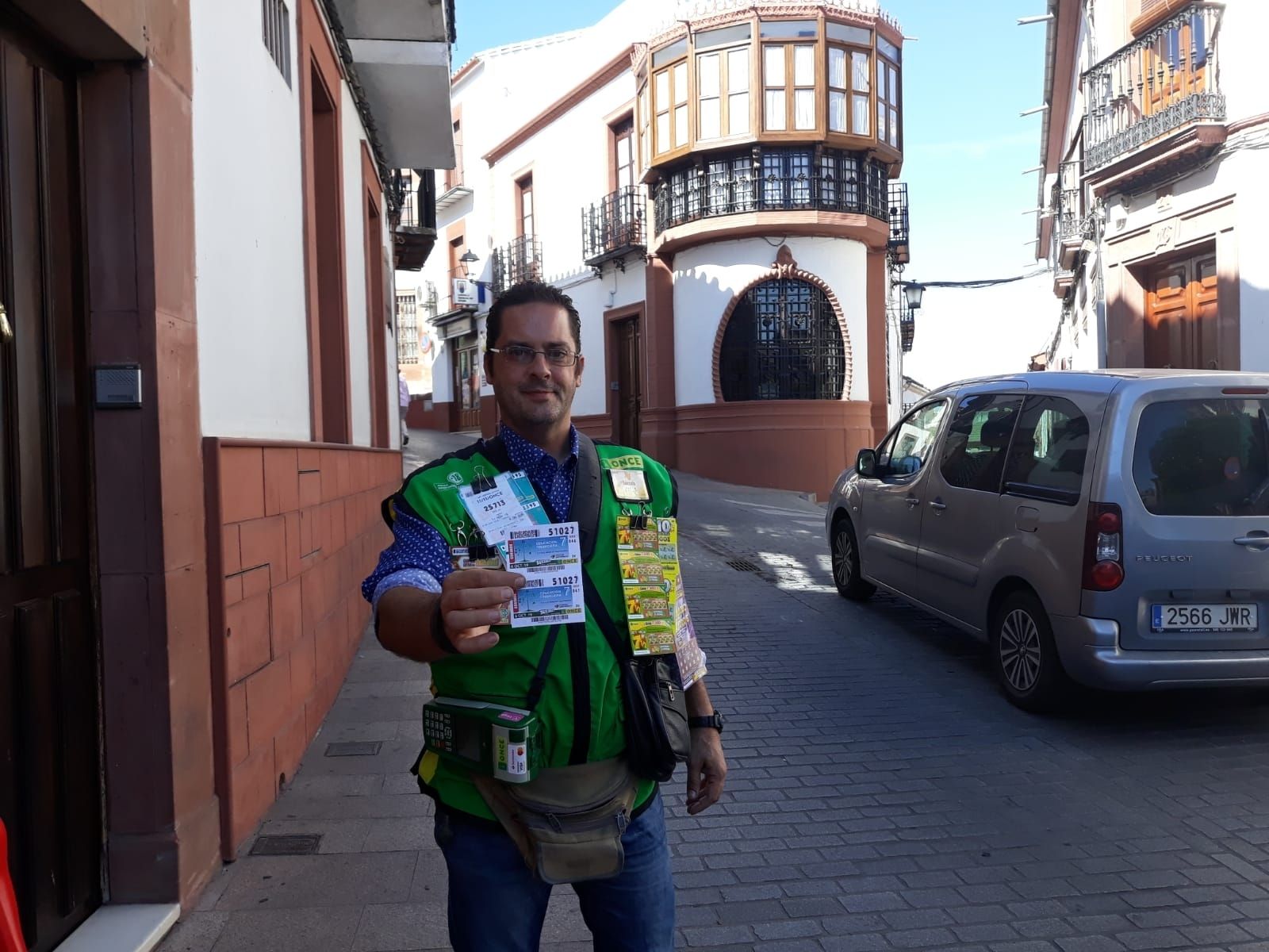 Gonzalo Sánchez, el vendedor de la ONCE que ha repartido 400.000 euros en Adamuz.