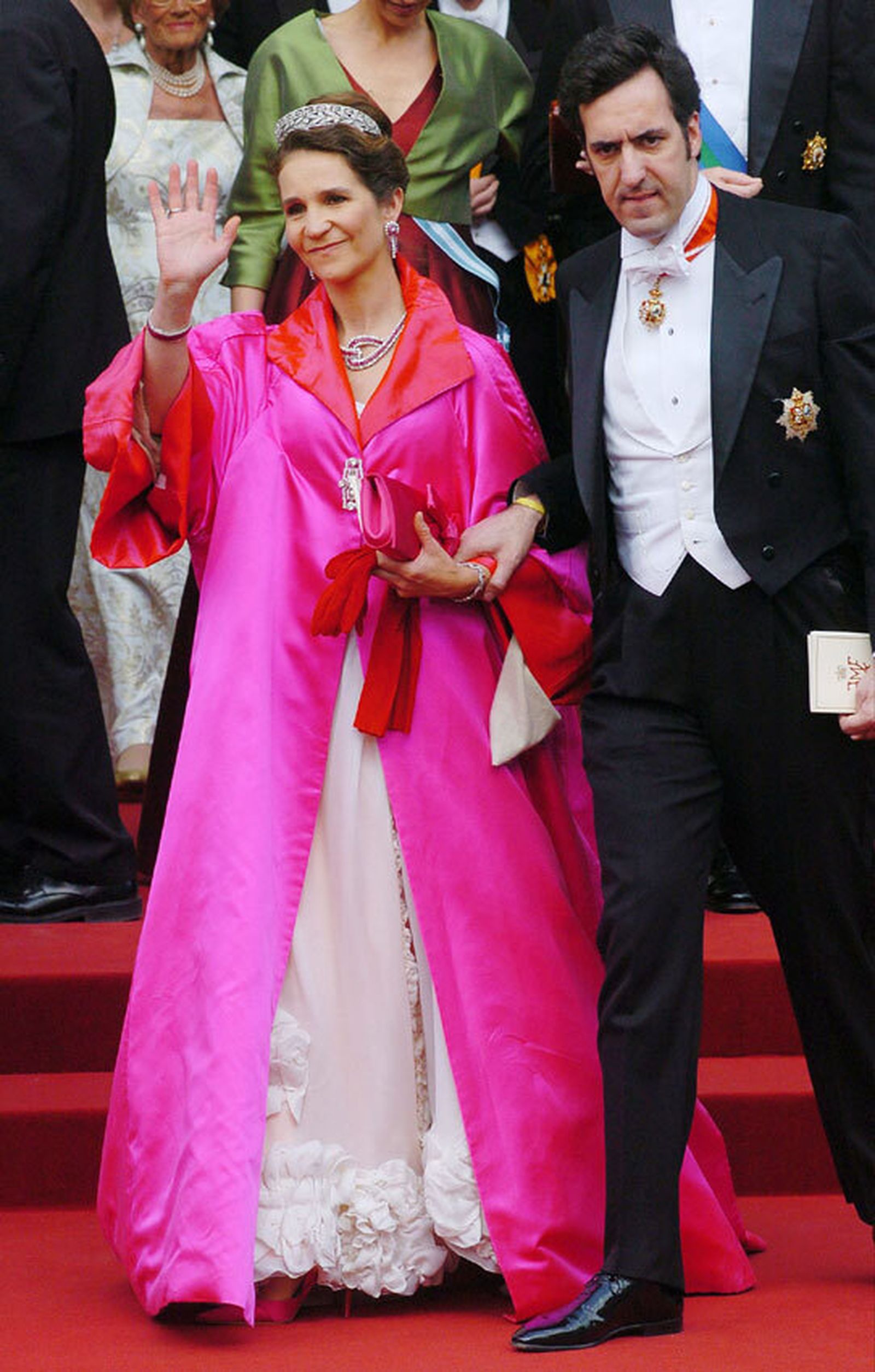 La infanta Elena y su entonces marido, Jaime de Marichalar, en la boda real de Dinamarca en 2004.
