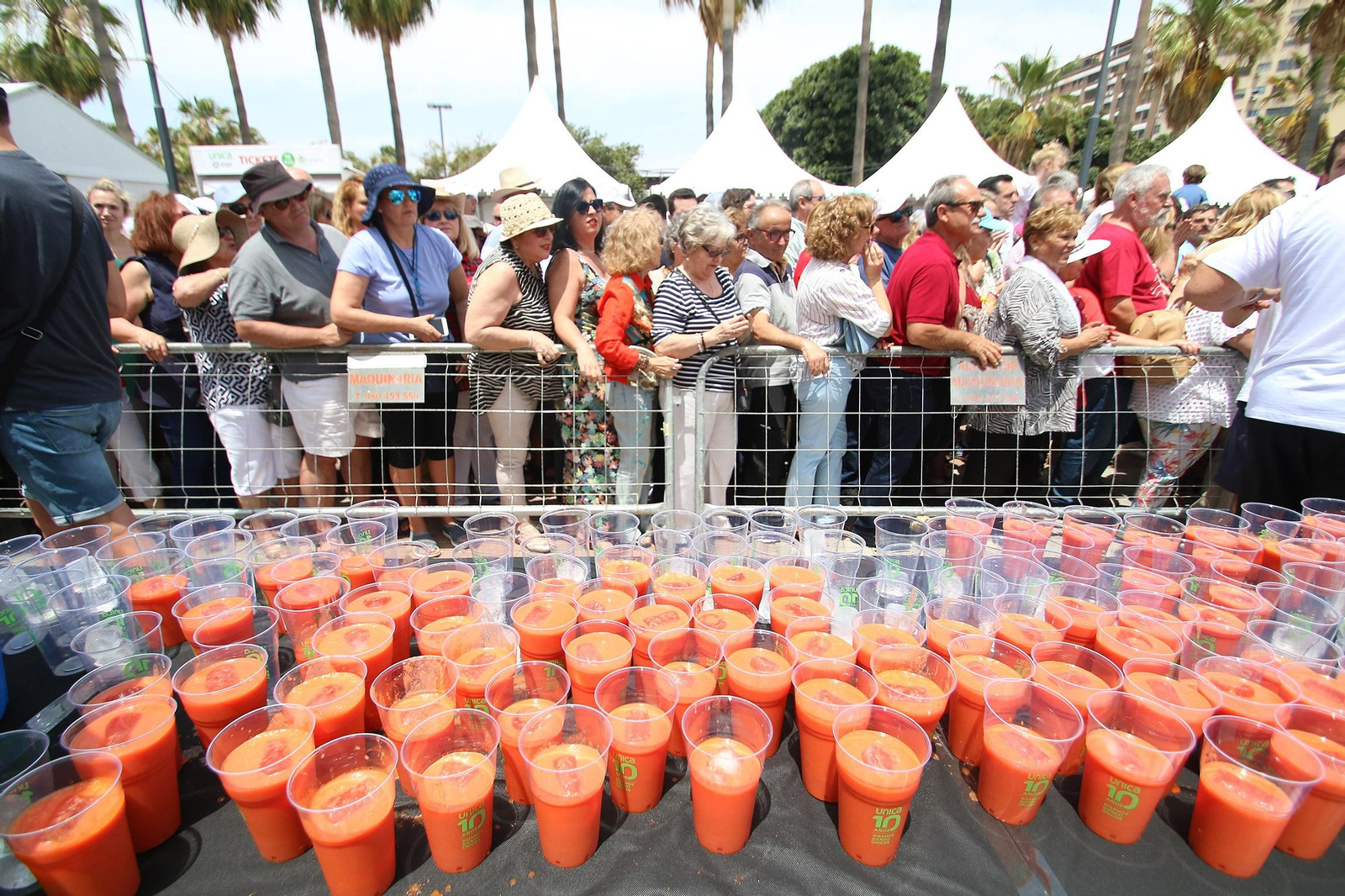 Fotogalería del récord Guinnes del gazpacho más grande del mundo