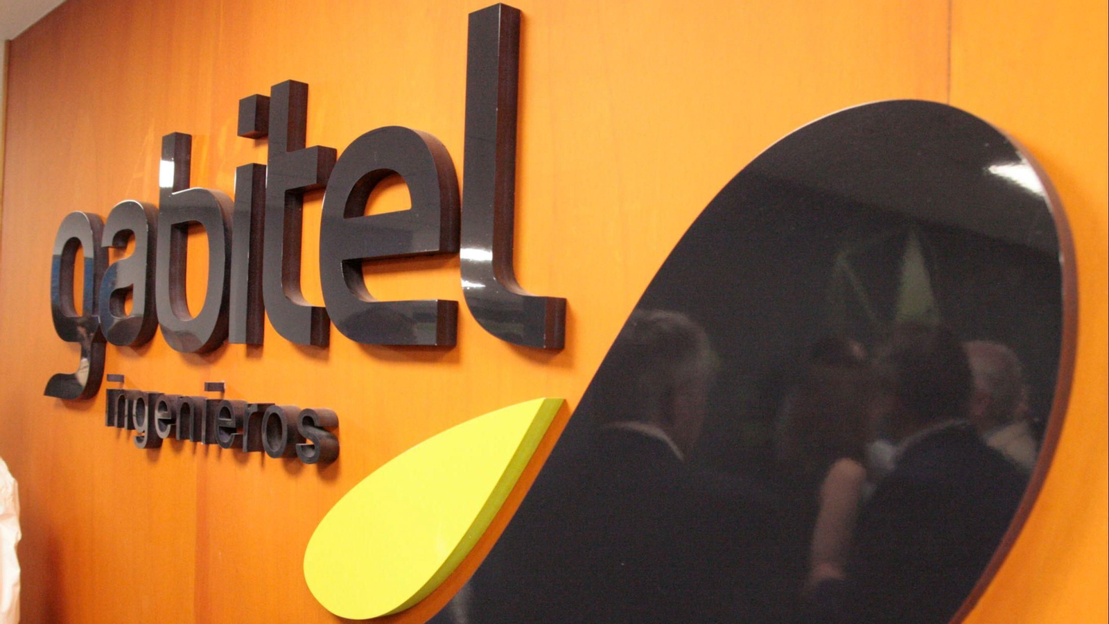 Logo de Gabitel en la sede de la empresa en Huelva. Logo de Gabitel en la sede de la empresa en Huelva.